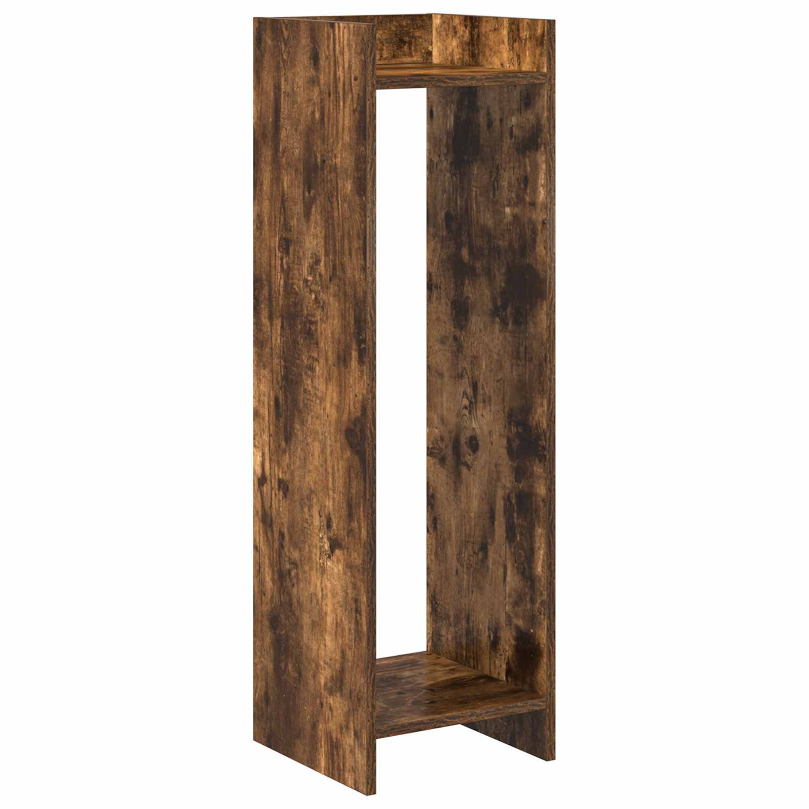 Plantenstandaard met plank Gerookte Eik 30 x 30 x 100 cm is nu te koop bij PeponiXL, paradijselijk wonen!