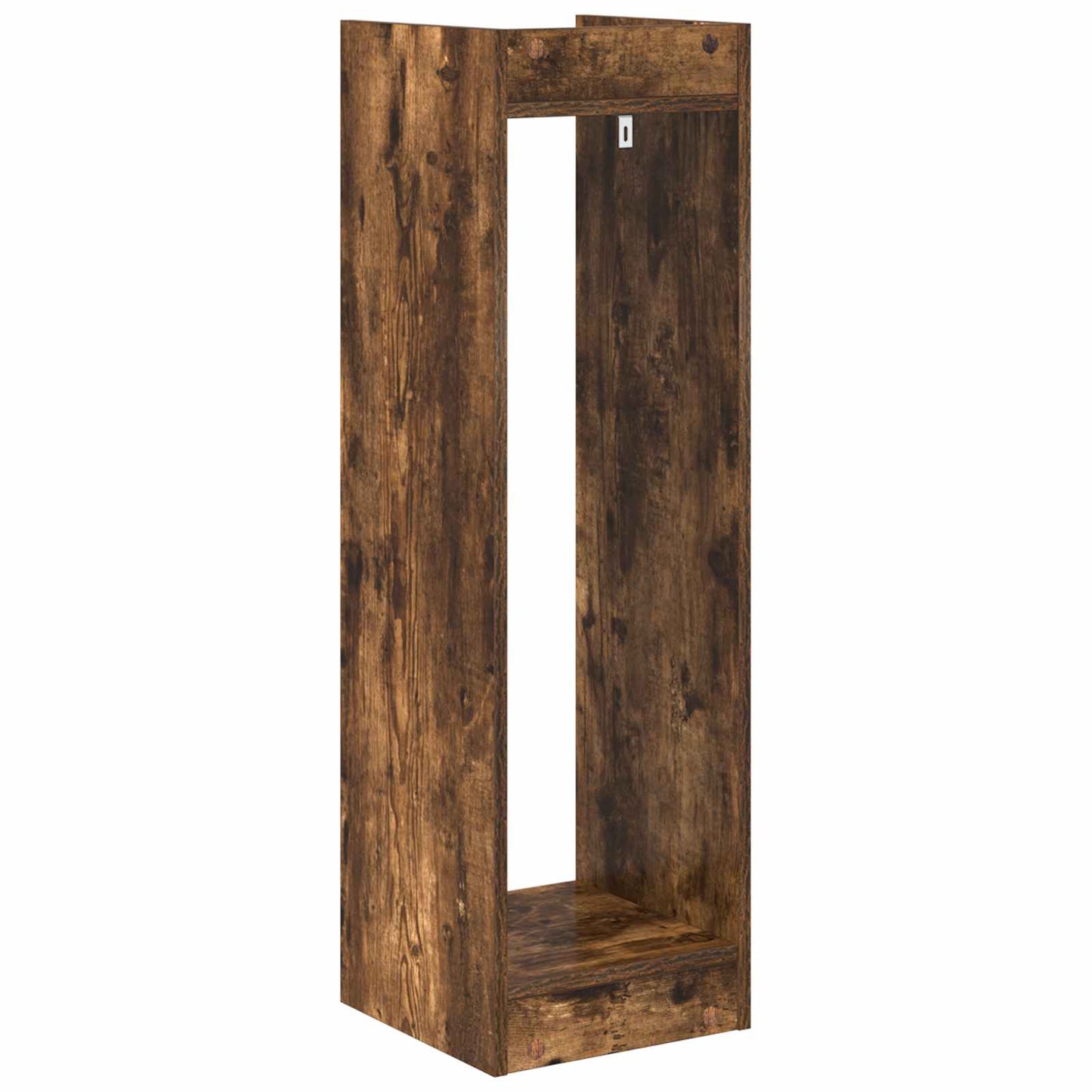 Plantenstandaard met plank 2 pcs Gerookte Eik 30 x 30 x 100 cm is nu te koop bij PeponiXL, paradijselijk wonen!