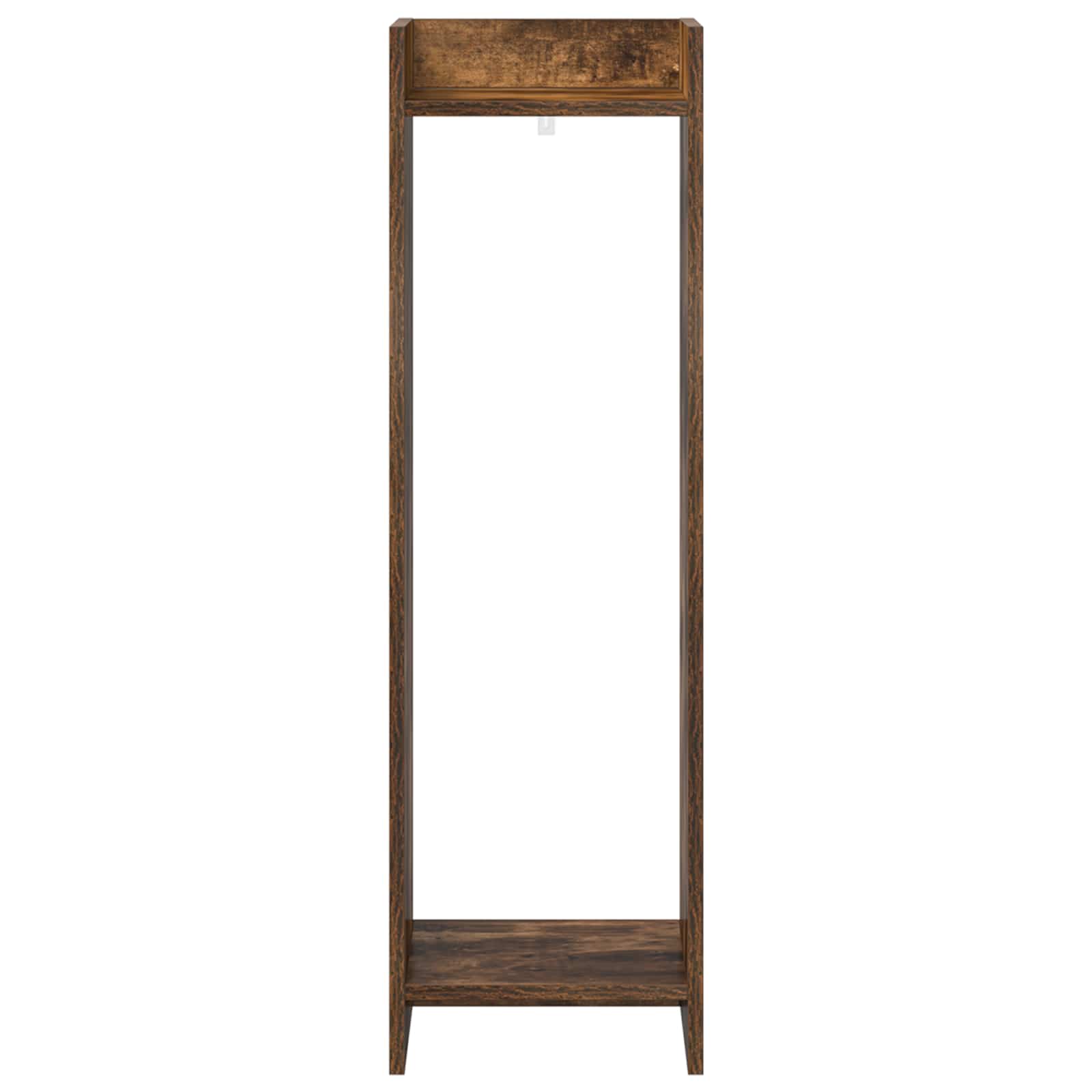 Plantenstandaard met plank 2 pcs Gerookte Eik 30 x 30 x 100 cm is nu te koop bij PeponiXL, paradijselijk wonen!