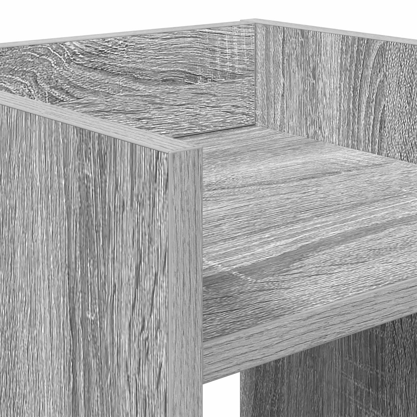 Plantenstandaard met plank 2 pcs Grijze Sonoma 30 x 30 x 100 cm is nu te koop bij PeponiXL, paradijselijk wonen!