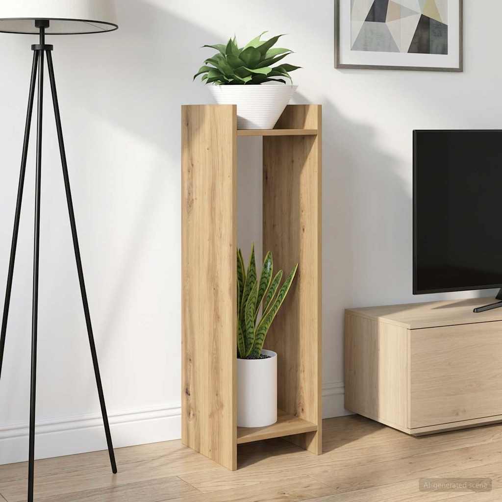 Plantenstandaard met plank 2 pcs Artisan Eik 30 x 30 x 100 cm is nu te koop bij PeponiXL, paradijselijk wonen!