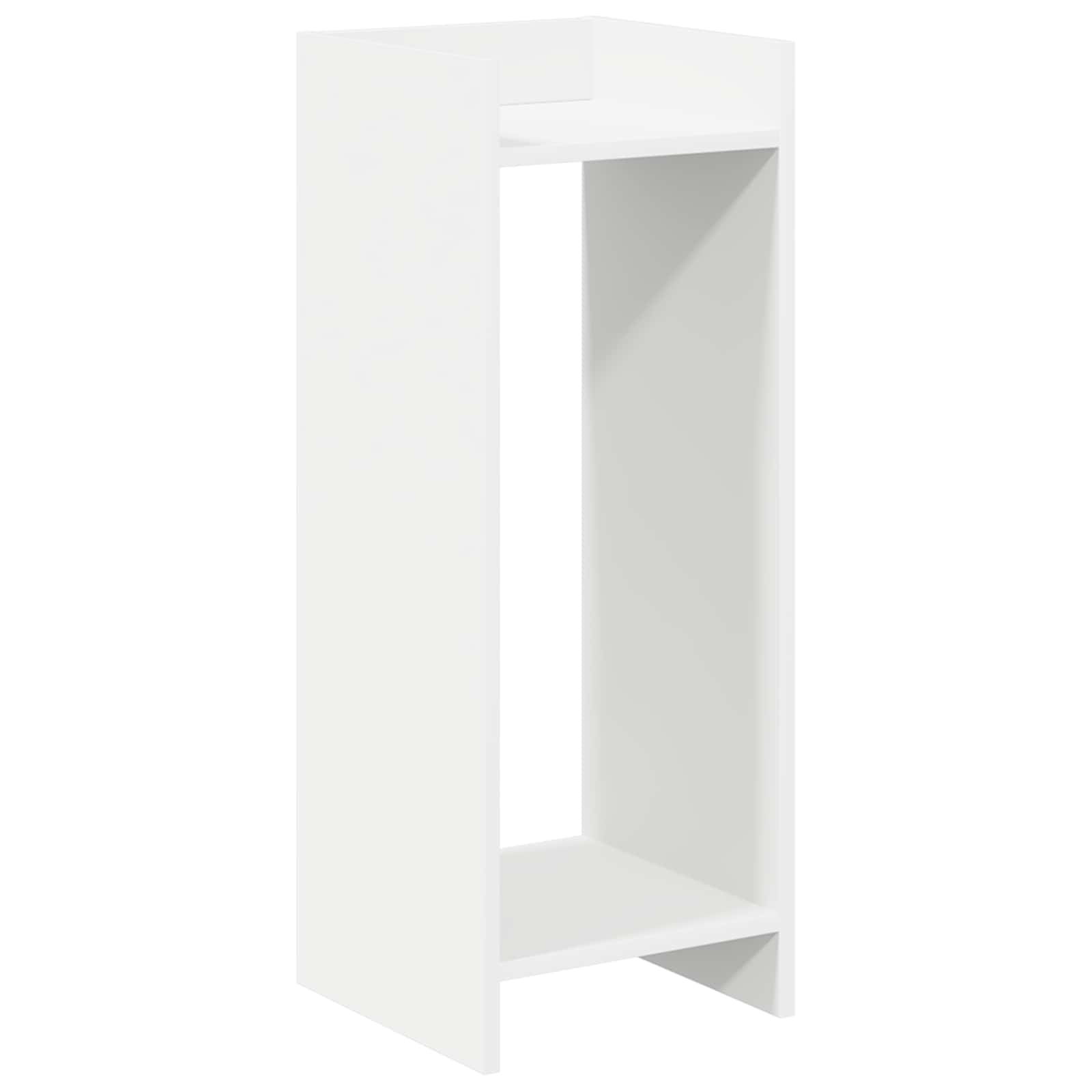 Plantenstandaard Wit 30 x 30 x 80 cm Geconstrueerd hout is nu te koop bij PeponiXL, paradijselijk wonen!