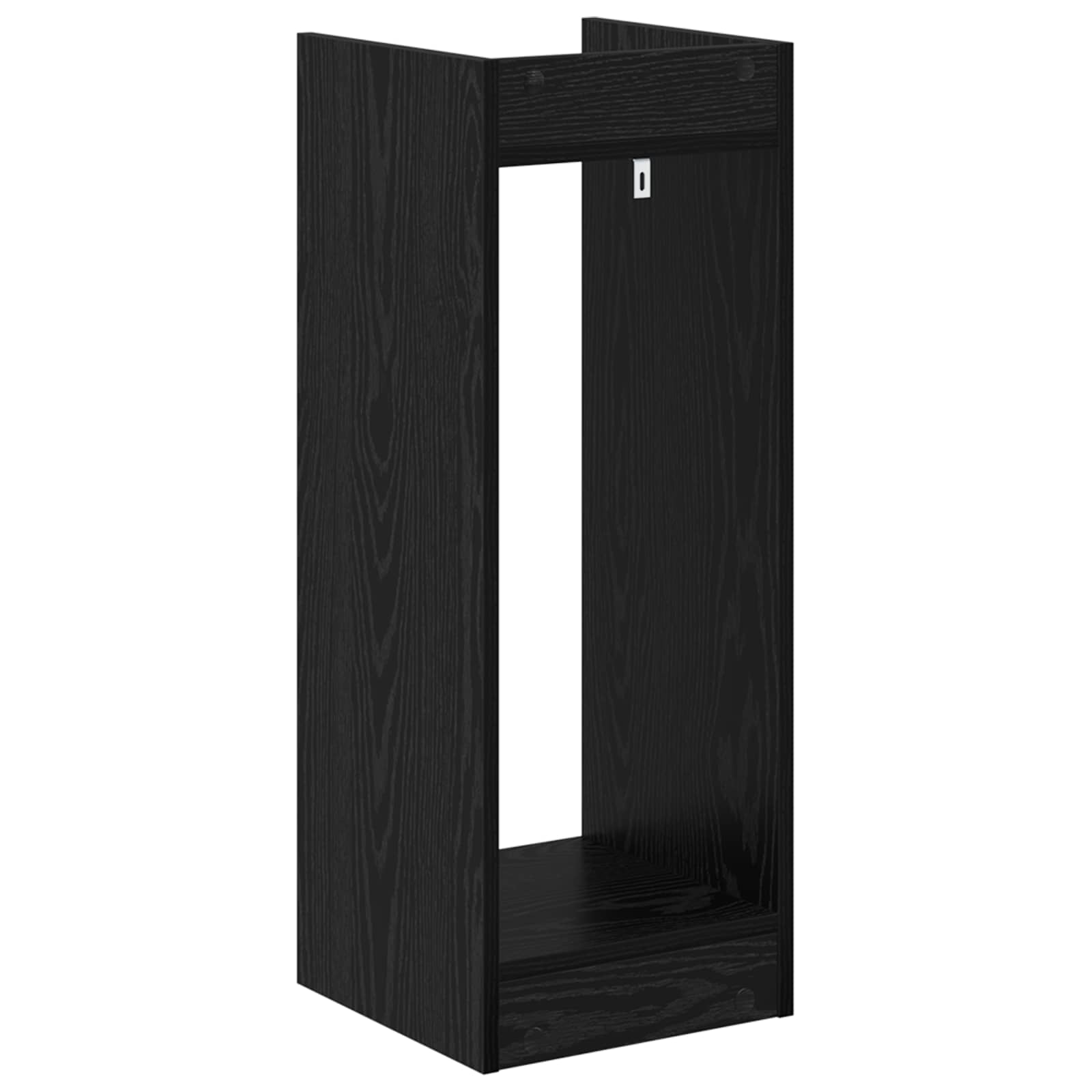 Plantenstandaard Zwarte Eik 30 x 30 x 80 cm Geconstrueerd hout is nu te koop bij PeponiXL, paradijselijk wonen!