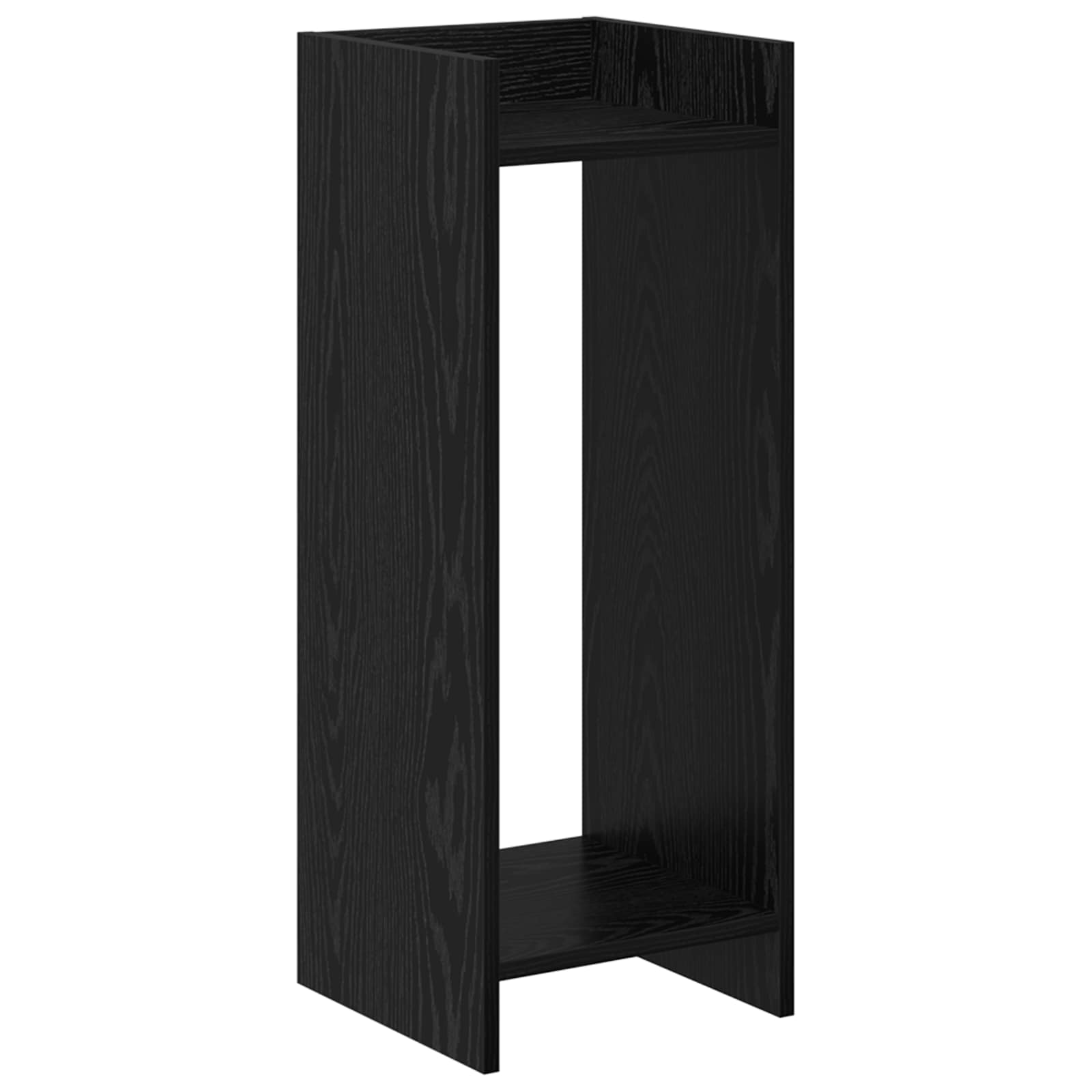 Plantenstandaard met plank 2 pcs Zwarte Eik 30 x 30 x 80 cm is nu te koop bij PeponiXL, paradijselijk wonen!