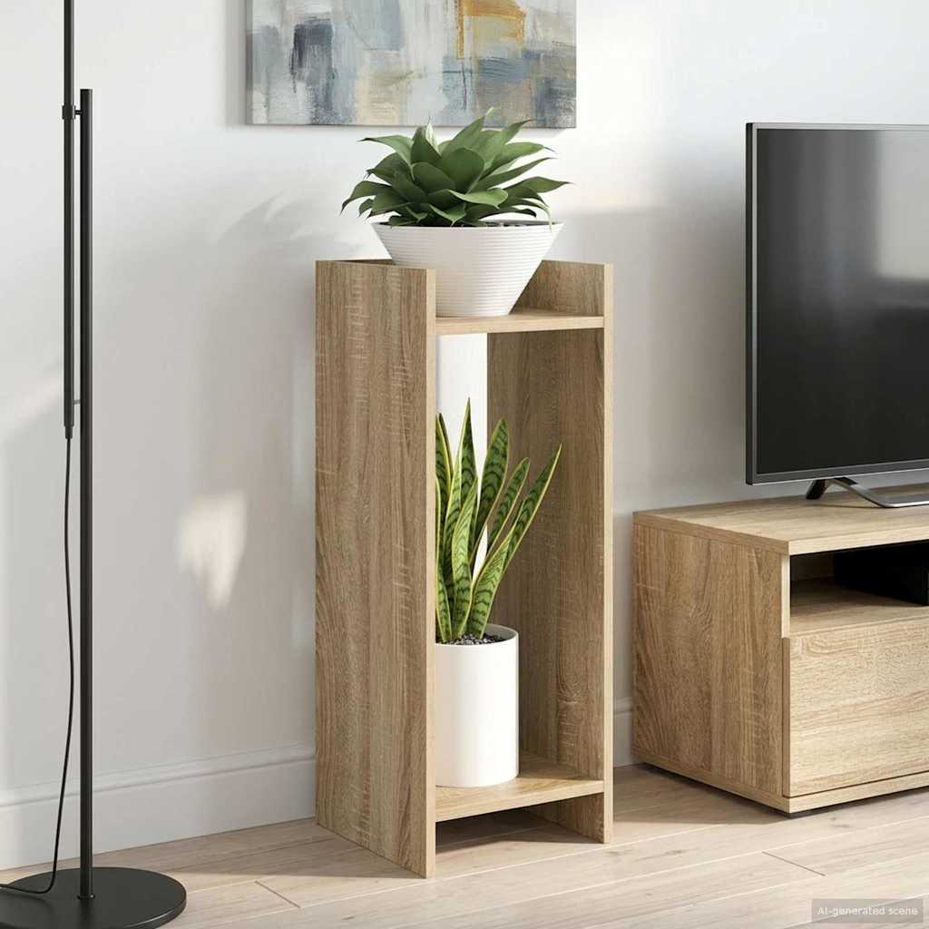 Plantenstandaard met plank 2 pcs Sonoma Eiken 30 x 30 x 80 cm is nu te koop bij PeponiXL, paradijselijk wonen!