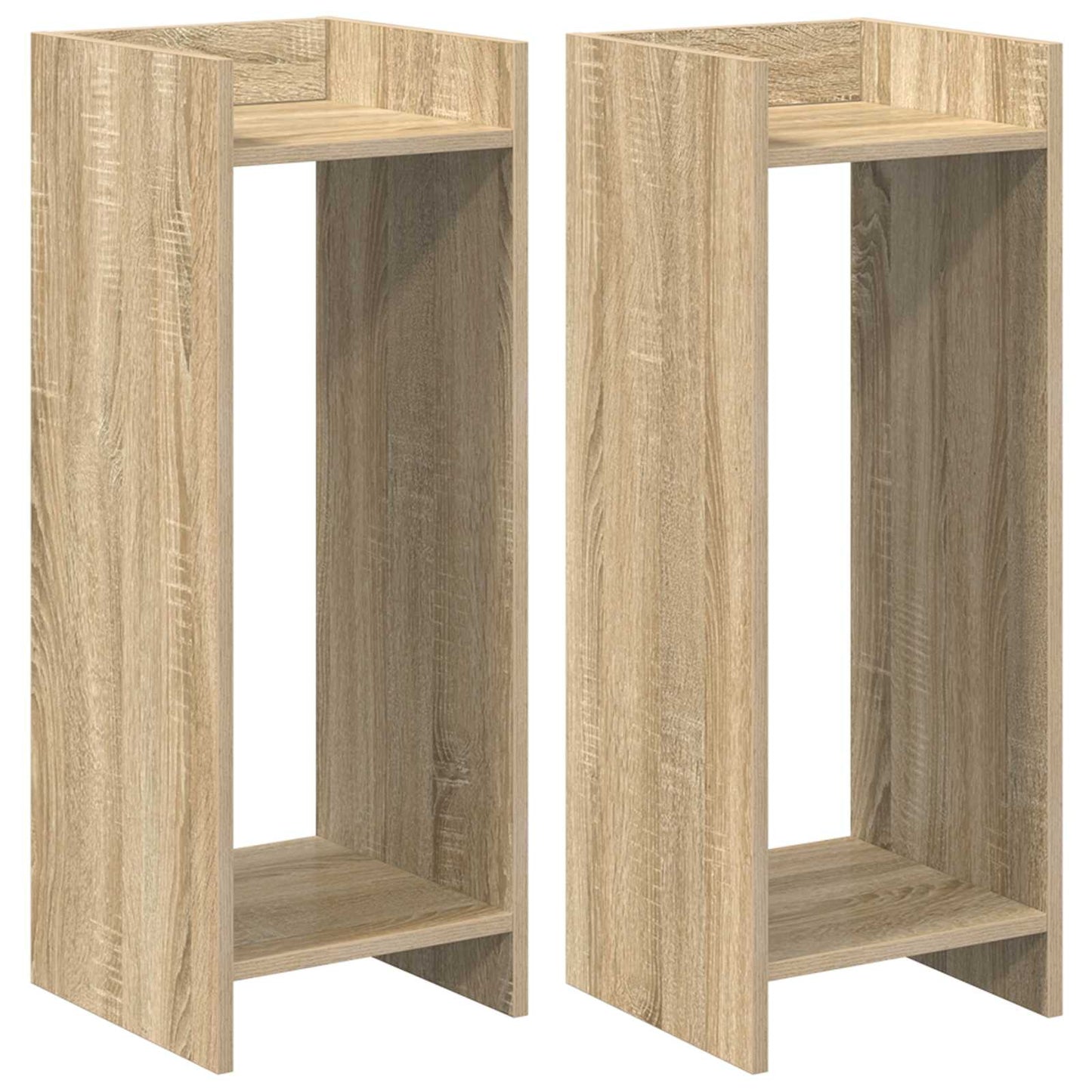 Plantenstandaard met plank 2 pcs Sonoma Eiken 30 x 30 x 80 cm is nu te koop bij PeponiXL, paradijselijk wonen!