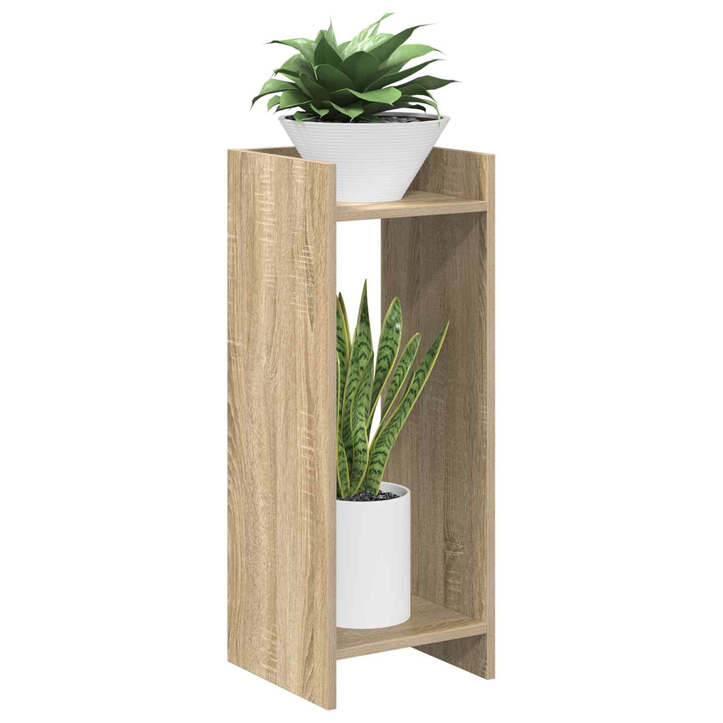 Plantenstandaard met plank 2 pcs Sonoma Eiken 30 x 30 x 80 cm is nu te koop bij PeponiXL, paradijselijk wonen!