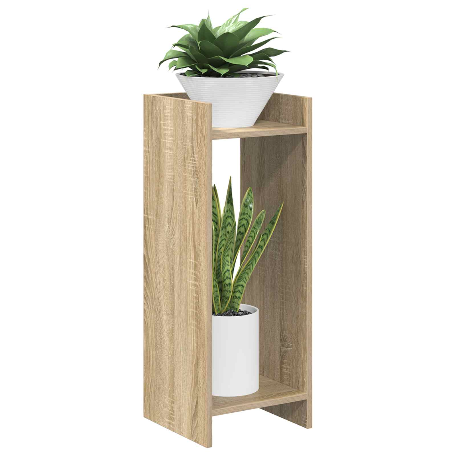 Plantenstandaard met plank 2 pcs Sonoma Eiken 30 x 30 x 80 cm is nu te koop bij PeponiXL, paradijselijk wonen!