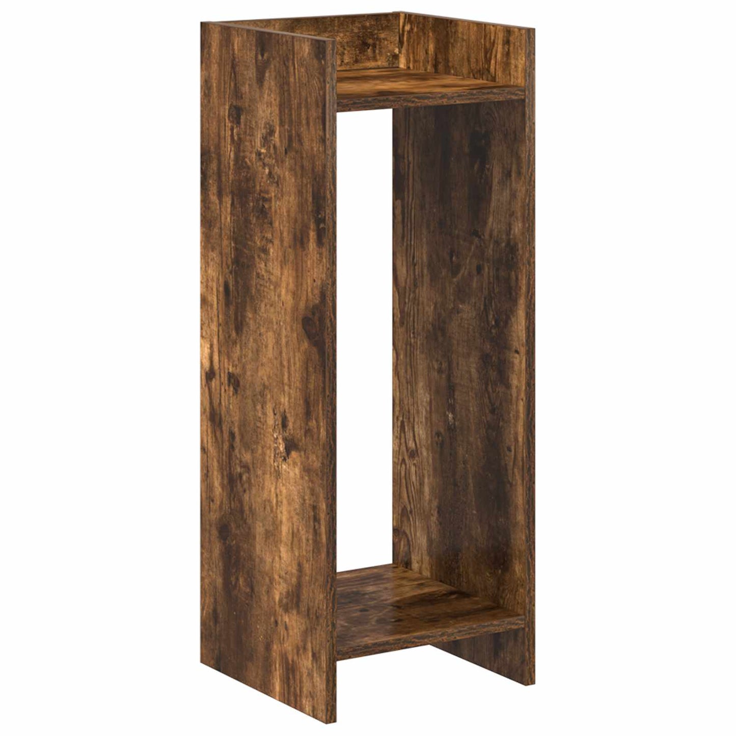 Plantenstandaard met plank Gerookte Eik 30 x 30 x 80 cm is nu te koop bij PeponiXL, paradijselijk wonen!