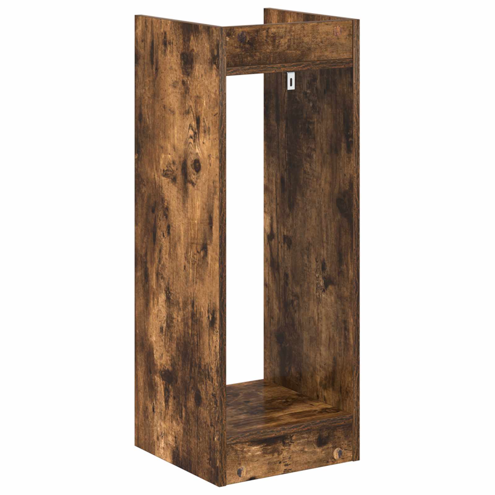 Plantenstandaard met plank Gerookte Eik 30 x 30 x 80 cm is nu te koop bij PeponiXL, paradijselijk wonen!