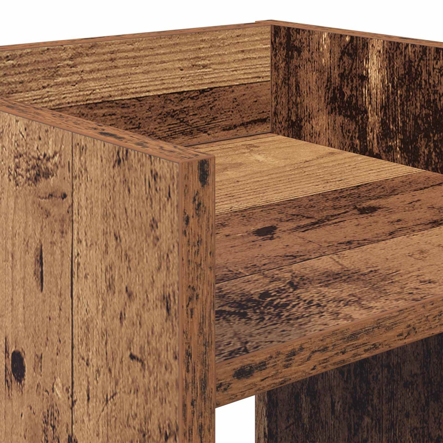 Plantenstandaard met plank 2 pcs Oudhout 30 x 30 x 80 cm is nu te koop bij PeponiXL, paradijselijk wonen!