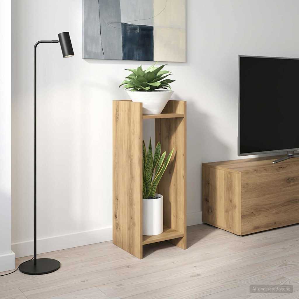 Plantenstandaard Artisan Eik 30 x 30 x 80 cm Geconstrueerd hout is nu te koop bij PeponiXL, paradijselijk wonen!