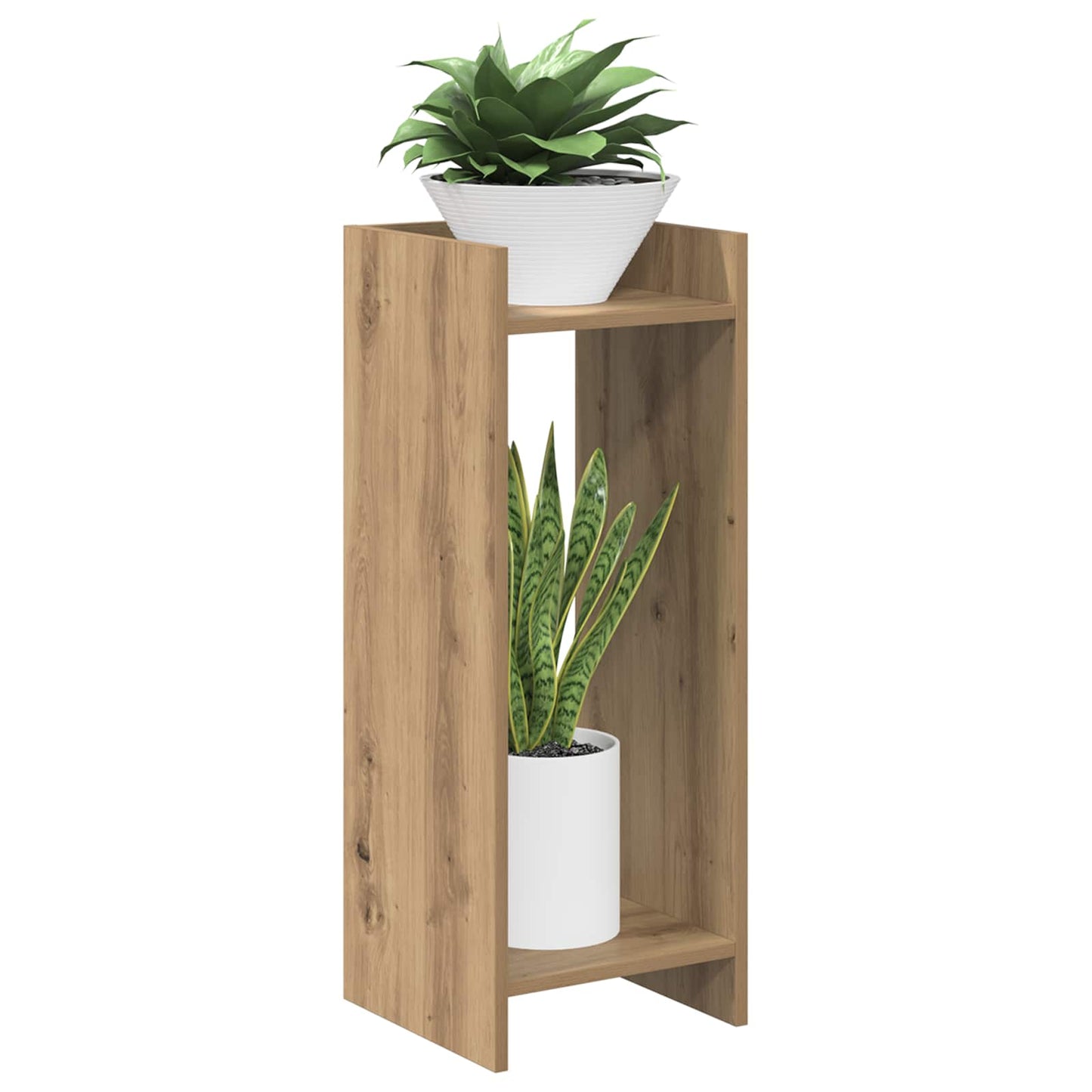 Plantenstandaard Artisan Eik 30 x 30 x 80 cm Geconstrueerd hout is nu te koop bij PeponiXL, paradijselijk wonen!