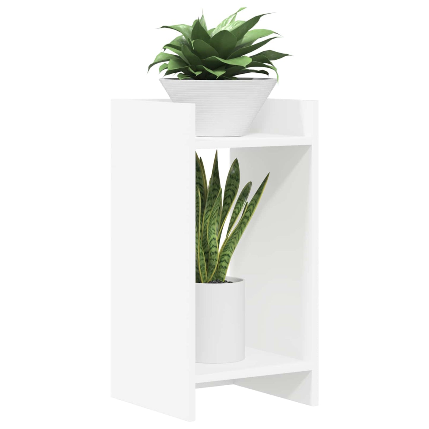 Plantenstandaard Wit 30 x 30 x 60 cm Geconstrueerd hout is nu te koop bij PeponiXL, paradijselijk wonen!