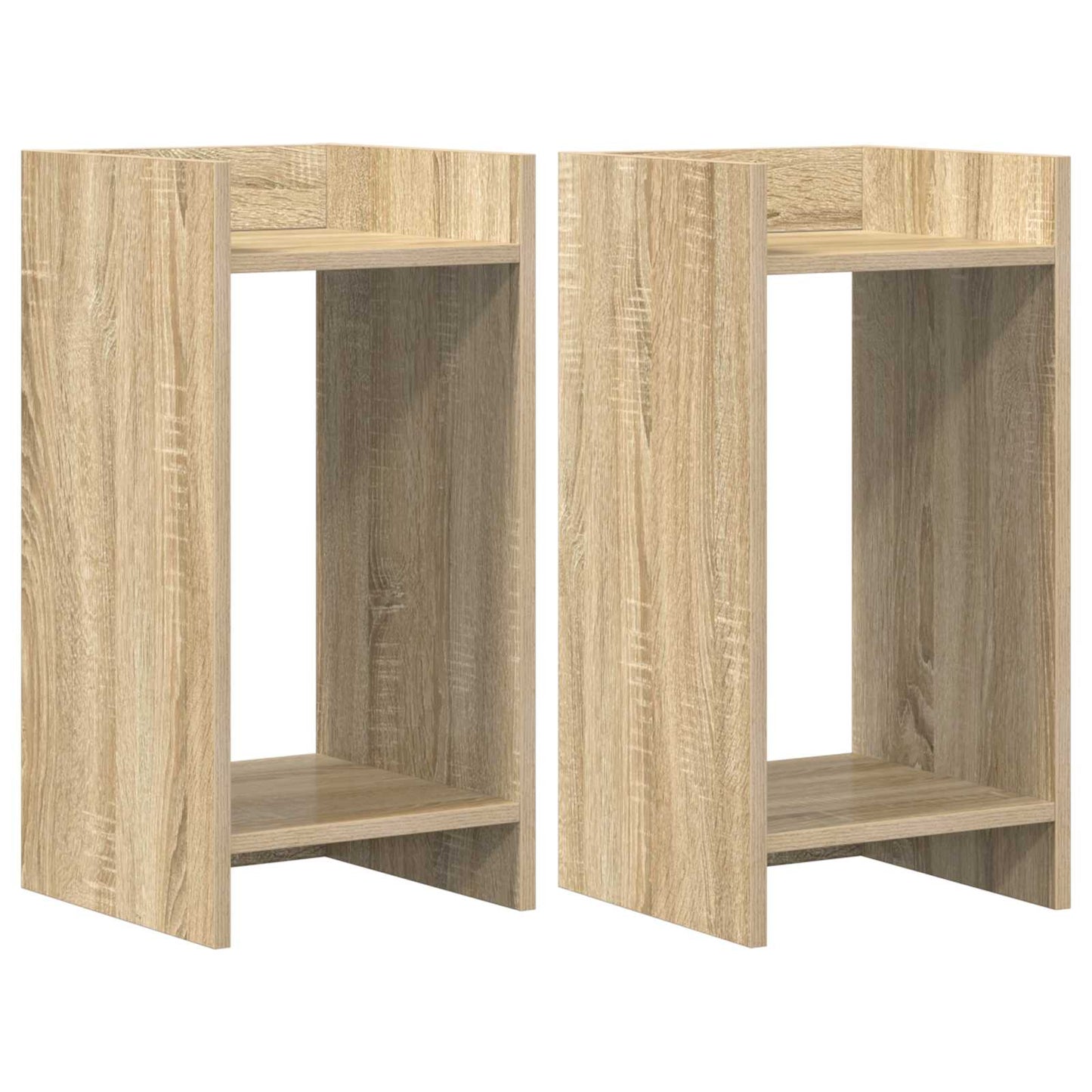 Plantenstandaard met plank 2 pcs Sonoma Eiken 30 x 30 x 60 cm is nu te koop bij PeponiXL, paradijselijk wonen!