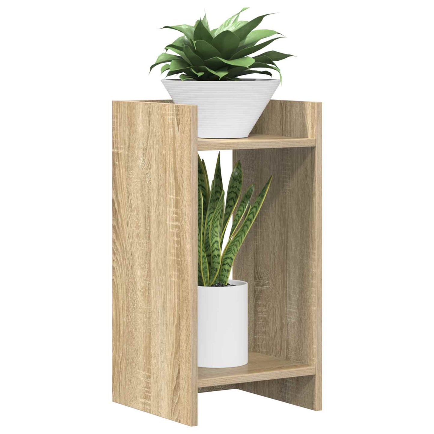 Plantenstandaard met plank 2 pcs Sonoma Eiken 30 x 30 x 60 cm is nu te koop bij PeponiXL, paradijselijk wonen!