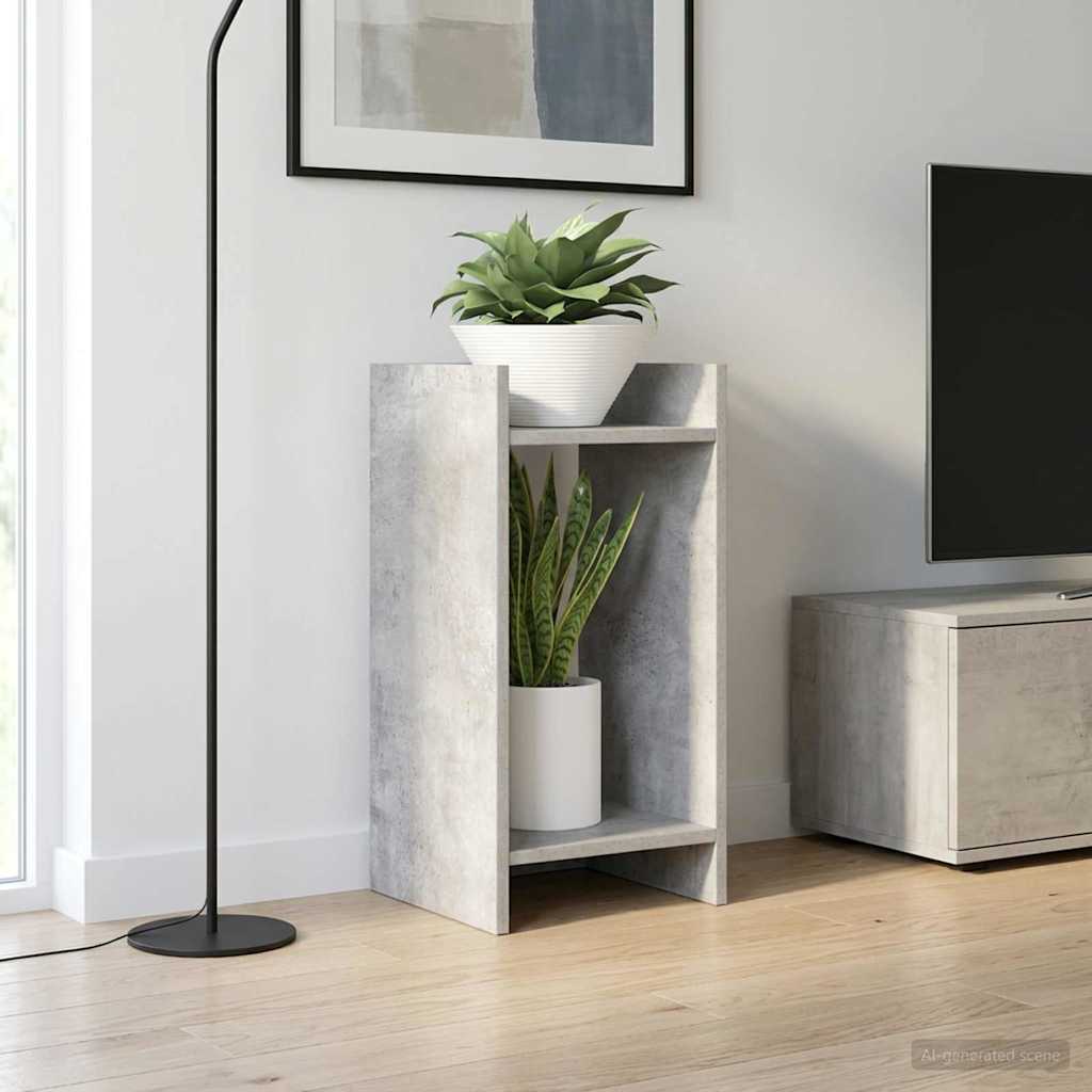 Plantenstandaard met plank 2 pcs Beton Grijs 30 x 30 x 60 cm is nu te koop bij PeponiXL, paradijselijk wonen!
