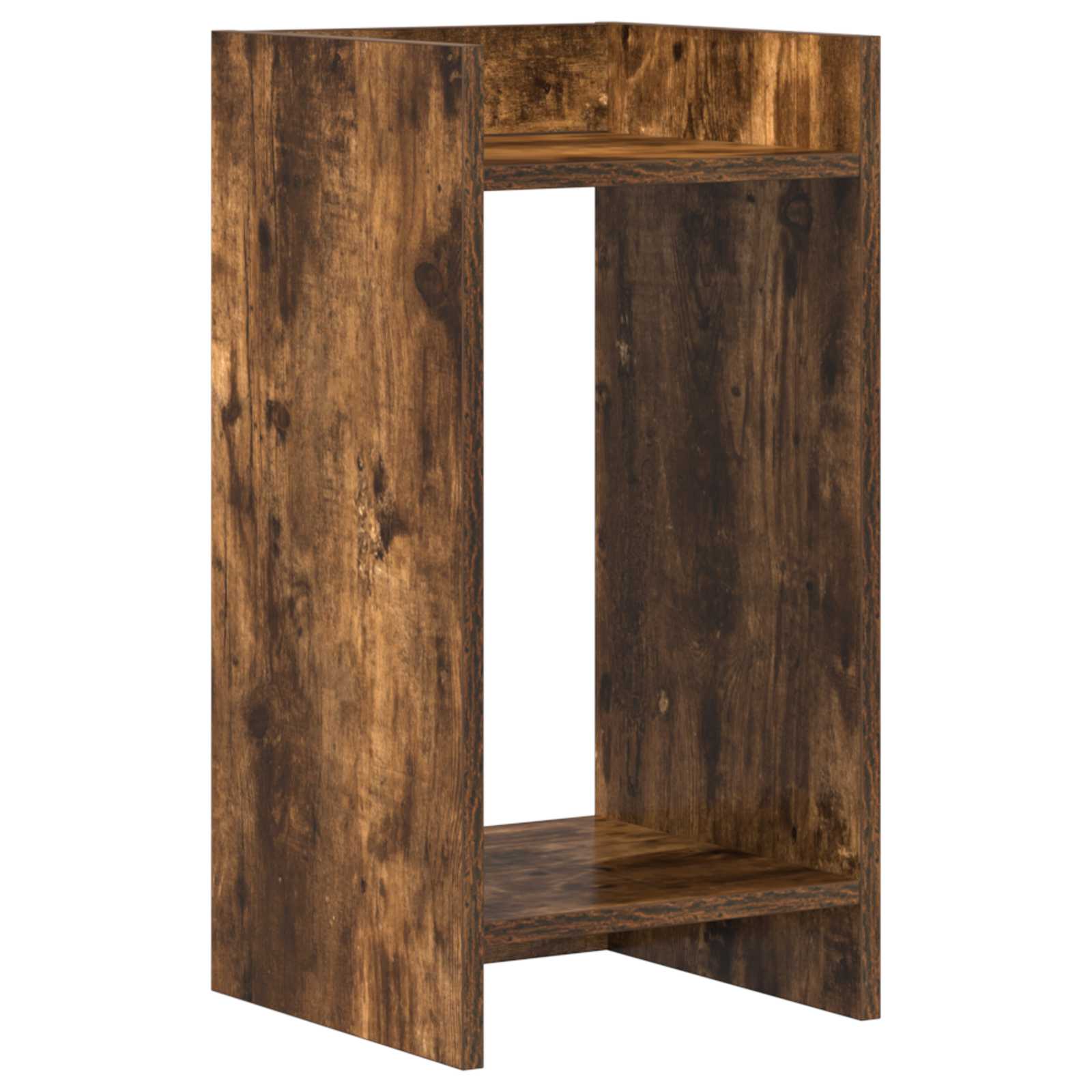 Plantenstandaard met plank Gerookte Eik 30 x 30 x 60 cm is nu te koop bij PeponiXL, paradijselijk wonen!