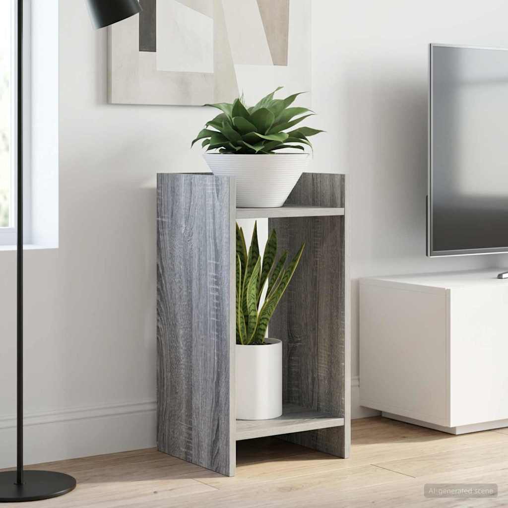 Plantenstandaard met plank Grijze Sonoma 30 x 30 x 60 cm is nu te koop bij PeponiXL, paradijselijk wonen!