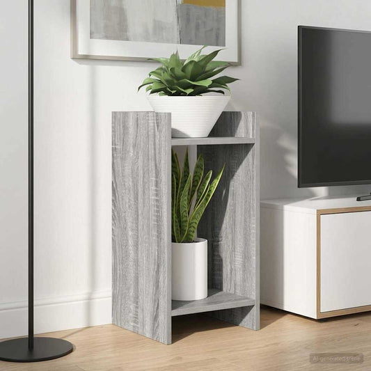 Plantenstandaard met plank 2 pcs Grijze Sonoma 30 x 30 x 60 cm is nu te koop bij PeponiXL, paradijselijk wonen!