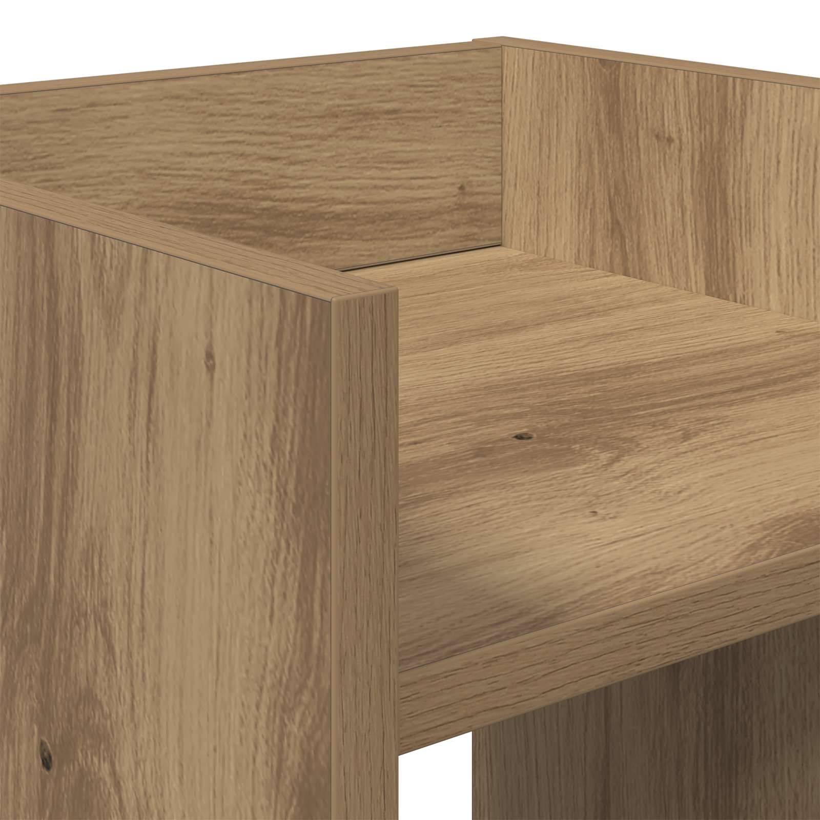 Plantenstandaard Artisan Eik 30 x 30 x 60 cm Geconstrueerd hout is nu te koop bij PeponiXL, paradijselijk wonen!
