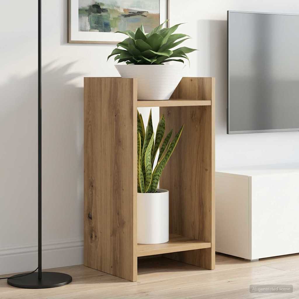 Plantenstandaard Artisan Eik 30 x 30 x 60 cm Geconstrueerd hout is nu te koop bij PeponiXL, paradijselijk wonen!