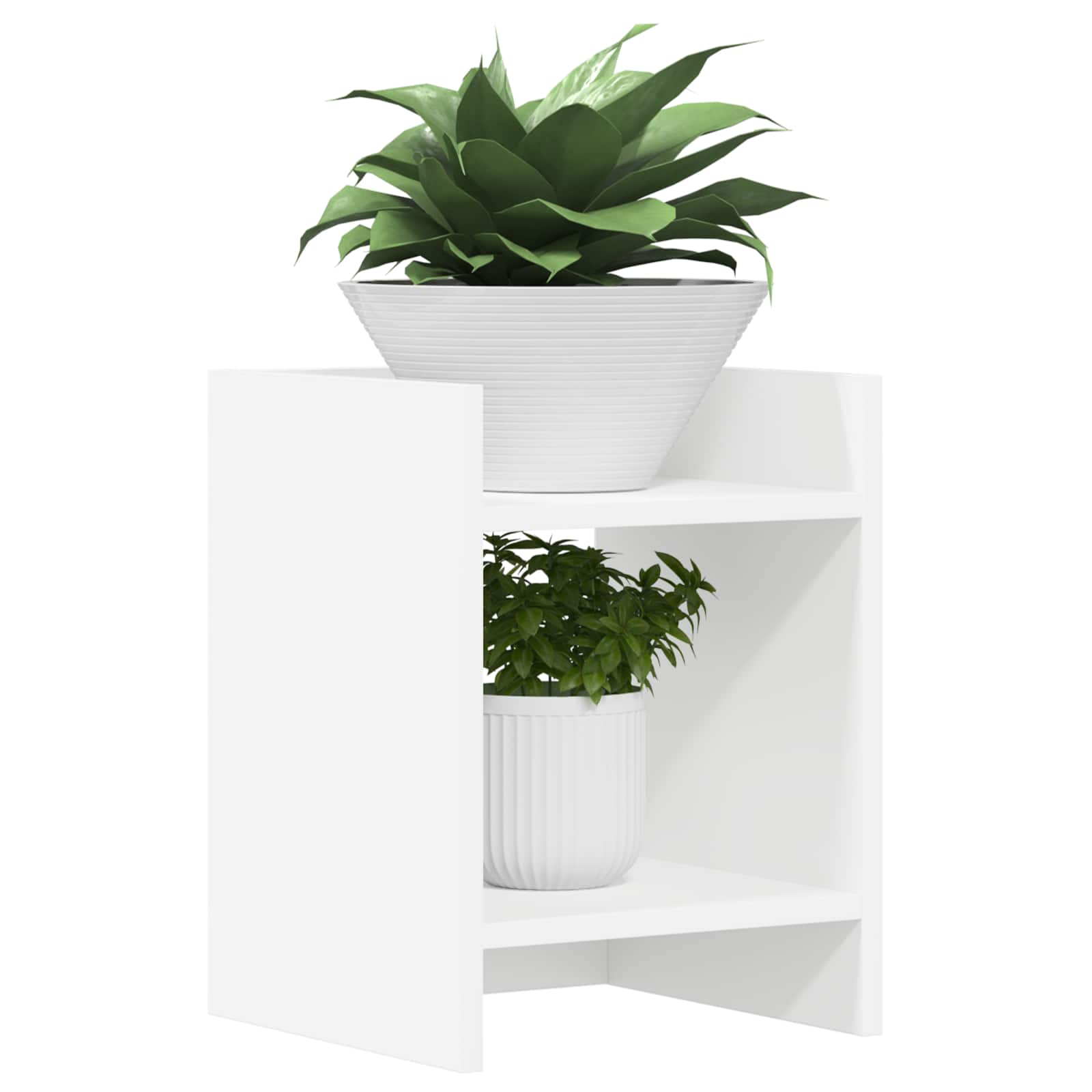 Plantenstandaard Wit 30 x 30 x 40 cm Geconstrueerd hout is nu te koop bij PeponiXL, paradijselijk wonen!