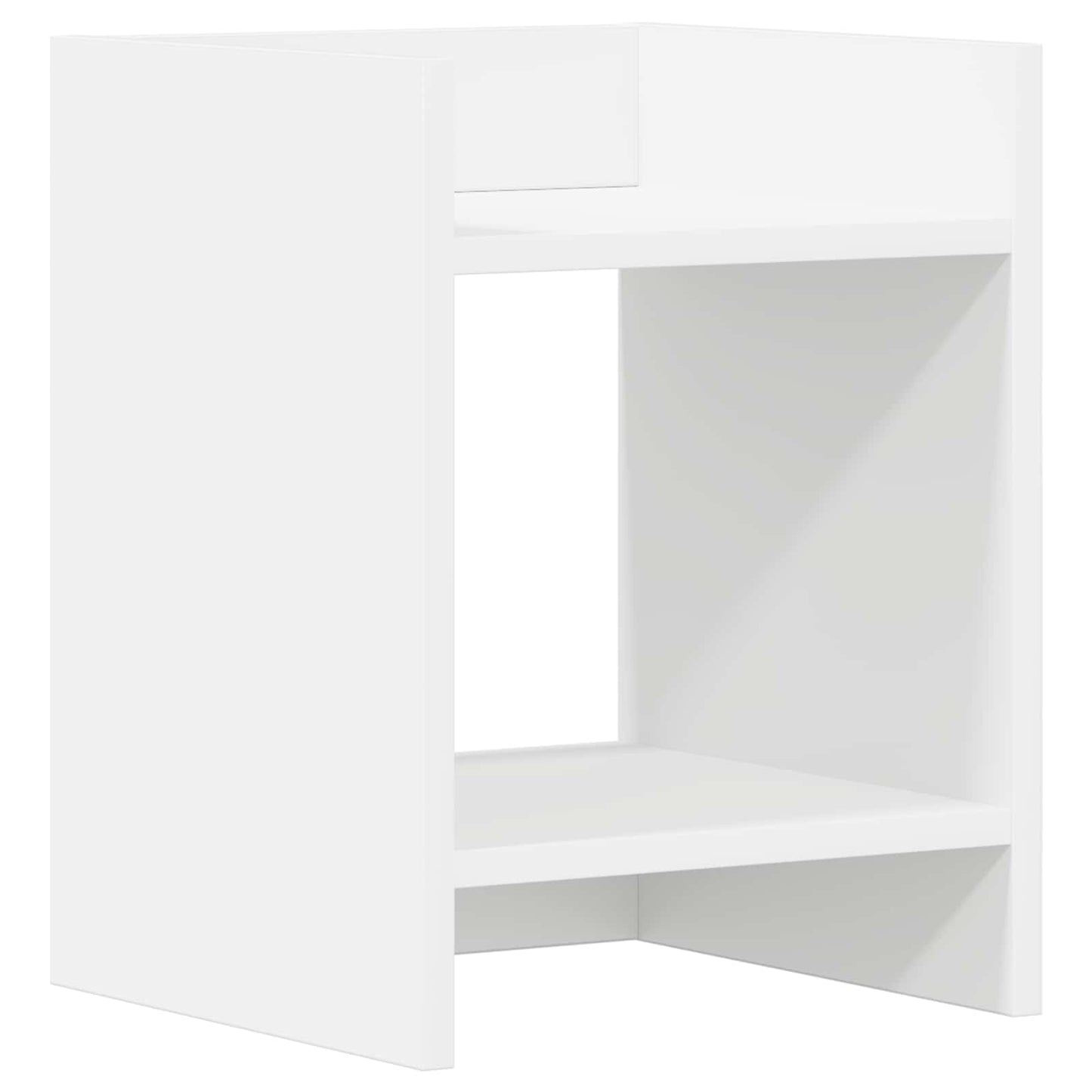 Plantenstandaard 2 pcs Wit 30 x 30 x 40 cm Geconstrueerd hout is nu te koop bij PeponiXL, paradijselijk wonen!