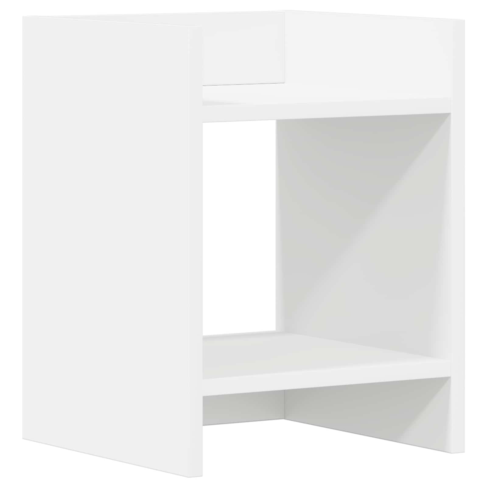 Plantenstandaard 2 pcs Wit 30 x 30 x 40 cm Geconstrueerd hout is nu te koop bij PeponiXL, paradijselijk wonen!