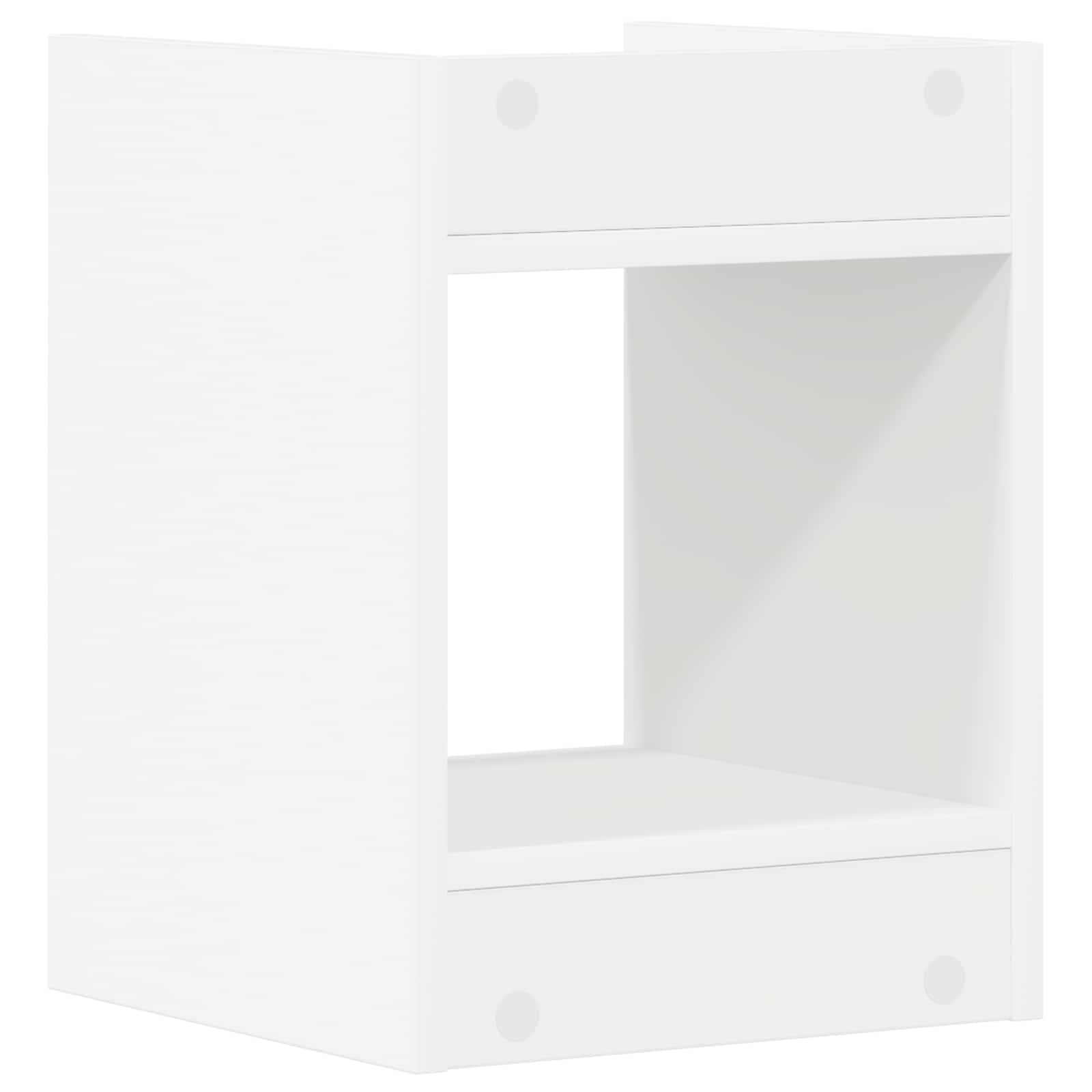 Plantenstandaard 2 pcs Wit 30 x 30 x 40 cm Geconstrueerd hout is nu te koop bij PeponiXL, paradijselijk wonen!
