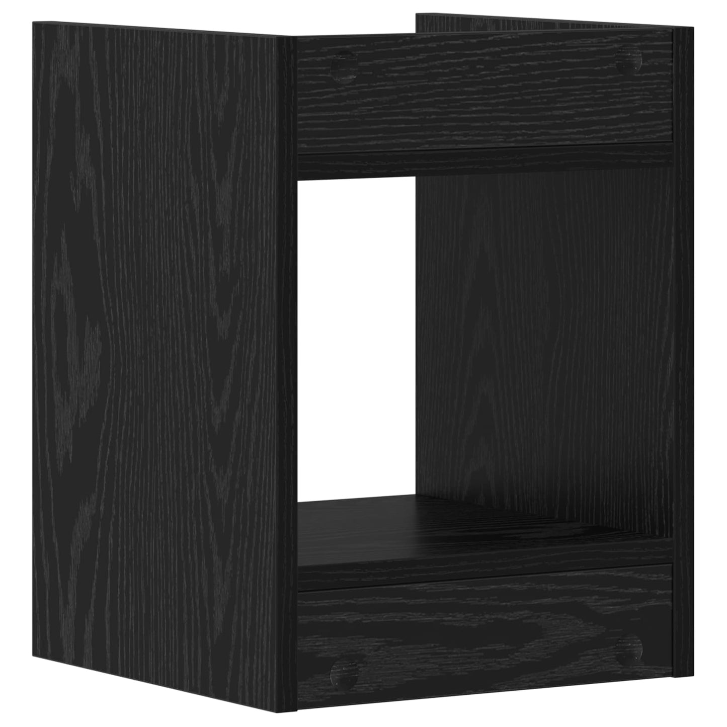 Plantenstandaard Zwarte Eik 30 x 30 x 40 cm Geconstrueerd hout is nu te koop bij PeponiXL, paradijselijk wonen!