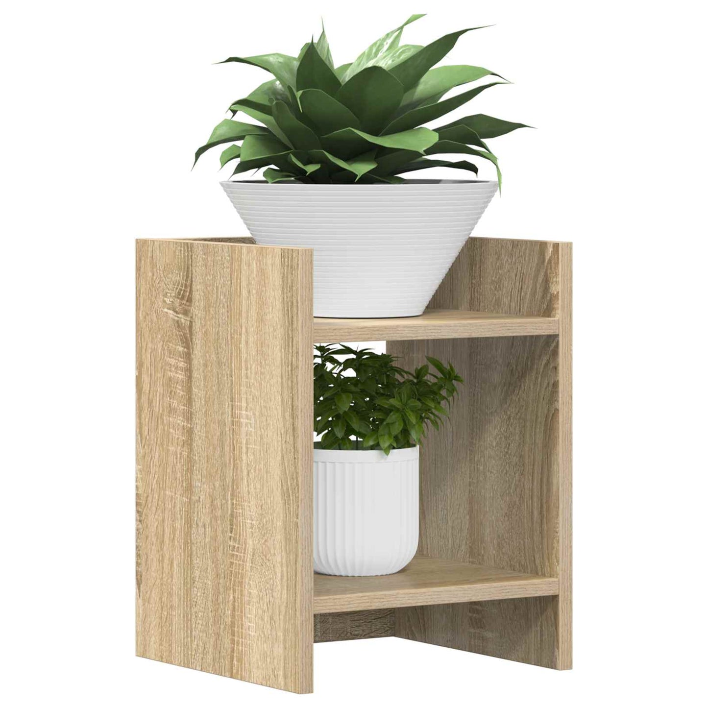 Plantenstandaard met plank Sonoma Eiken 30 x 30 x 40 cm is nu te koop bij PeponiXL, paradijselijk wonen!