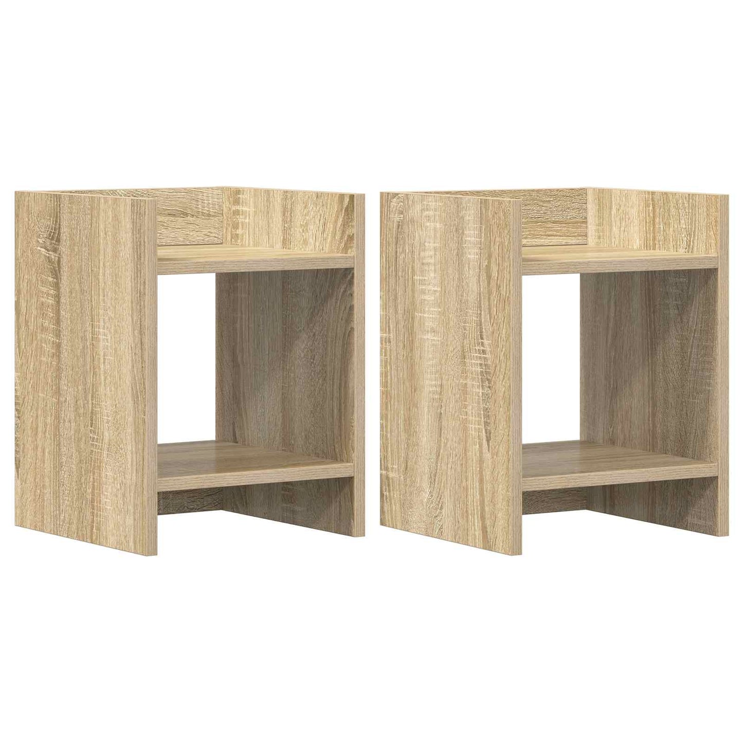 Plantenstandaard met plank 2 pcs Sonoma Eiken 30 x 30 x 40 cm is nu te koop bij PeponiXL, paradijselijk wonen!