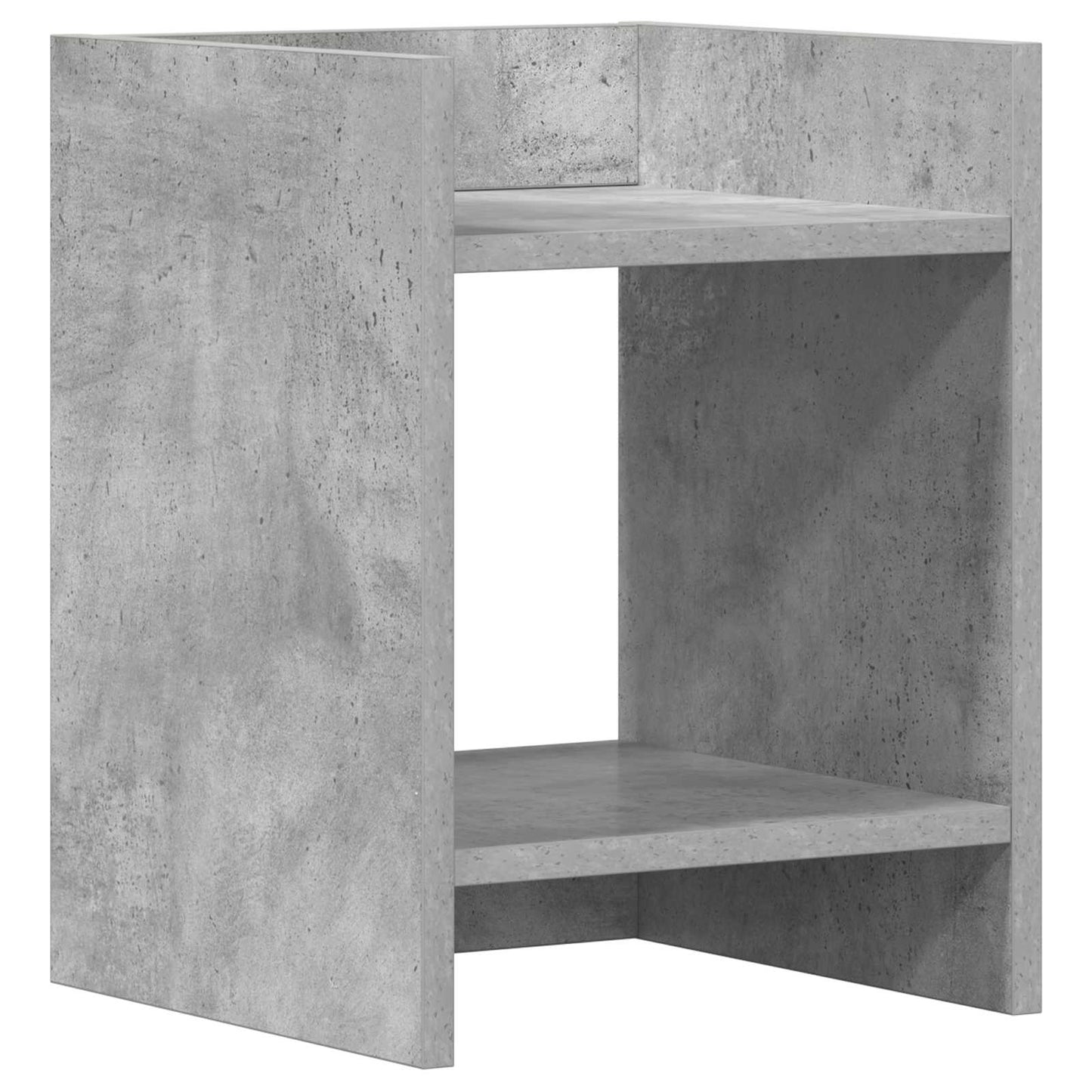 Plantenstandaard met plank 2 pcs Beton Grijs 30 x 30 x 40 cm is nu te koop bij PeponiXL, paradijselijk wonen!