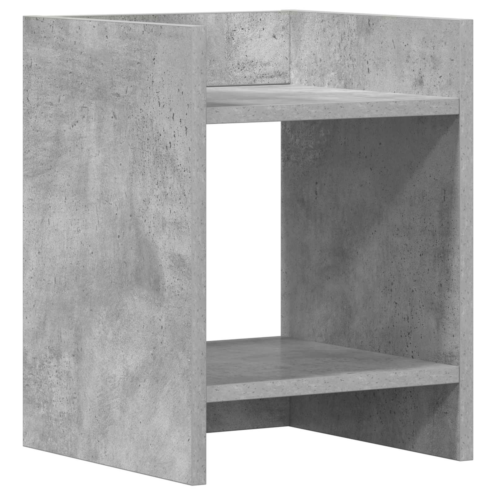 Plantenstandaard met plank 2 pcs Beton Grijs 30 x 30 x 40 cm is nu te koop bij PeponiXL, paradijselijk wonen!
