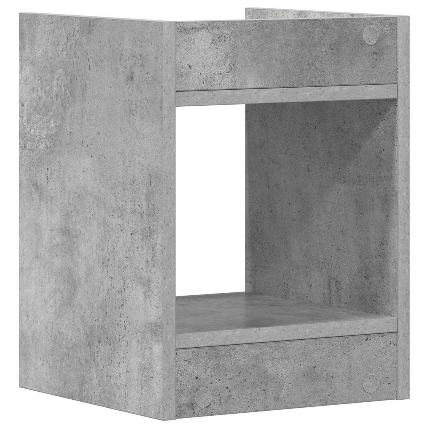 Plantenstandaard met plank 2 pcs Beton Grijs 30 x 30 x 40 cm is nu te koop bij PeponiXL, paradijselijk wonen!
