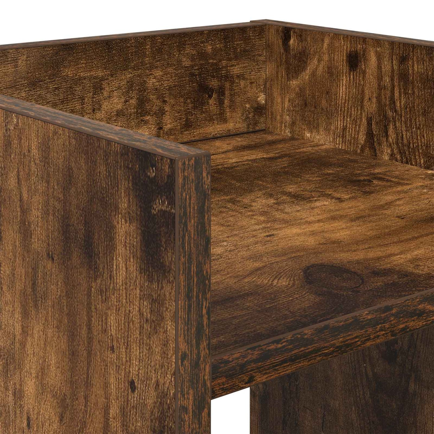 Plantenstandaard met plank 2 pcs Gerookte Eik 30 x 30 x 40 cm is nu te koop bij PeponiXL, paradijselijk wonen!