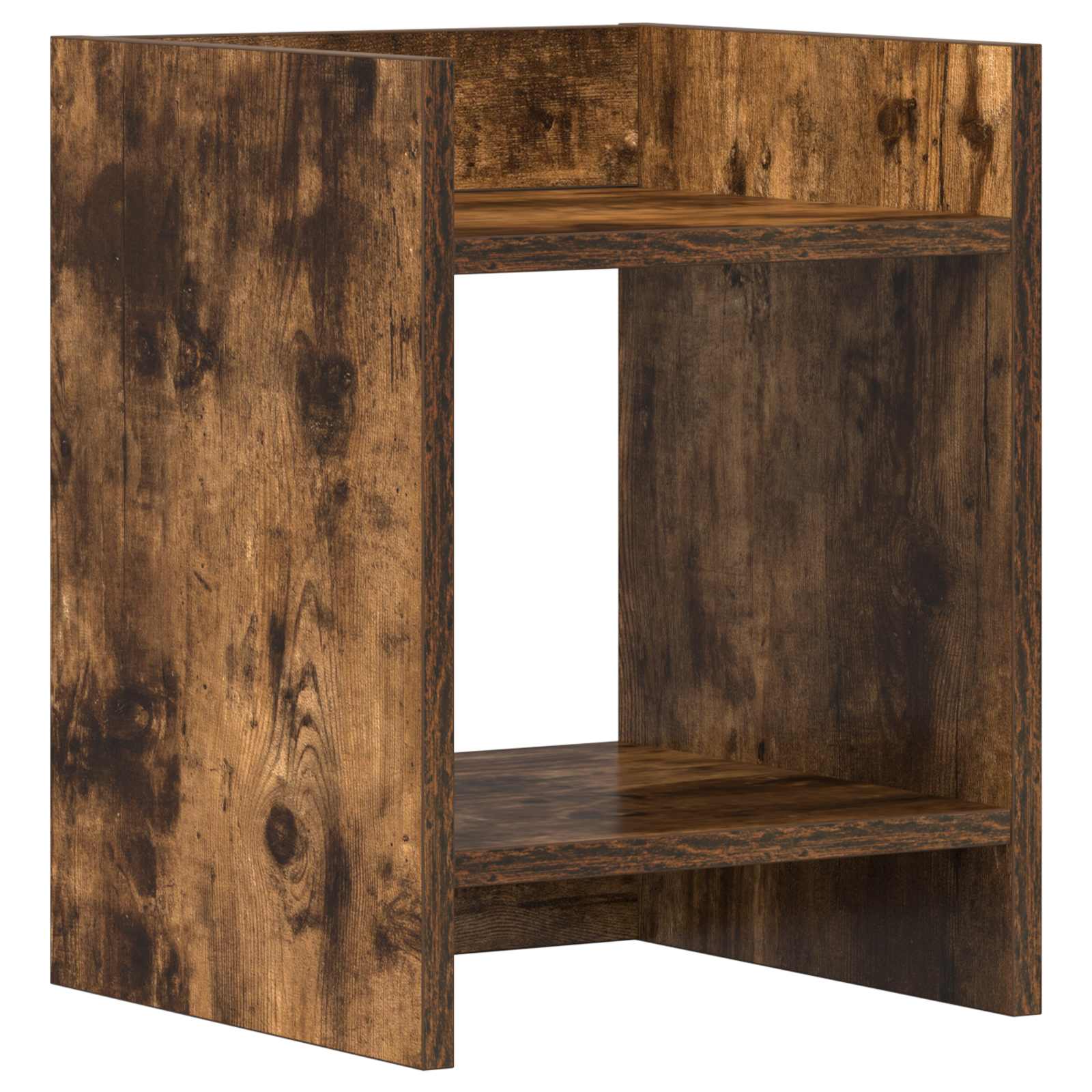 Plantenstandaard met plank 2 pcs Gerookte Eik 30 x 30 x 40 cm is nu te koop bij PeponiXL, paradijselijk wonen!