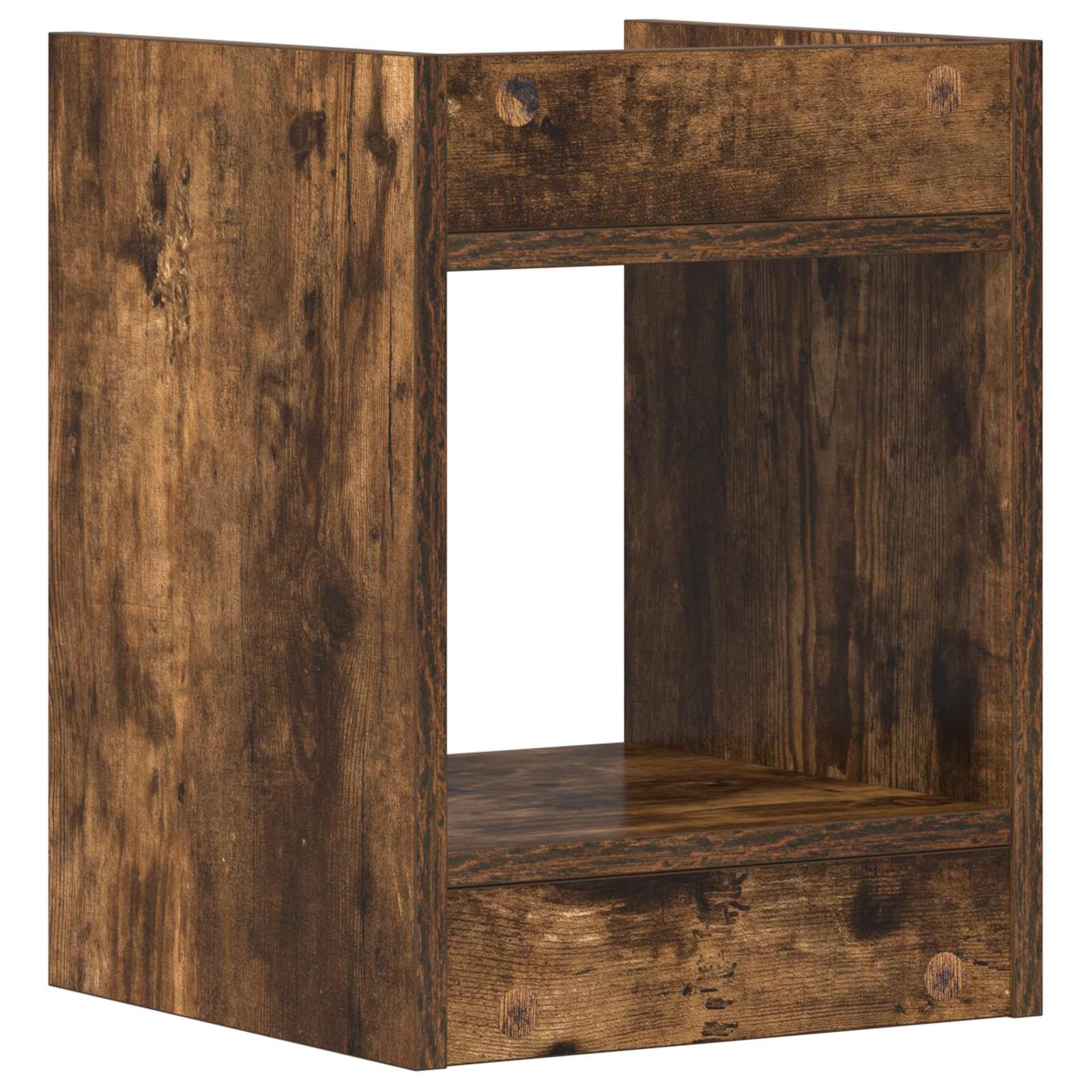 Plantenstandaard met plank 2 pcs Gerookte Eik 30 x 30 x 40 cm is nu te koop bij PeponiXL, paradijselijk wonen!