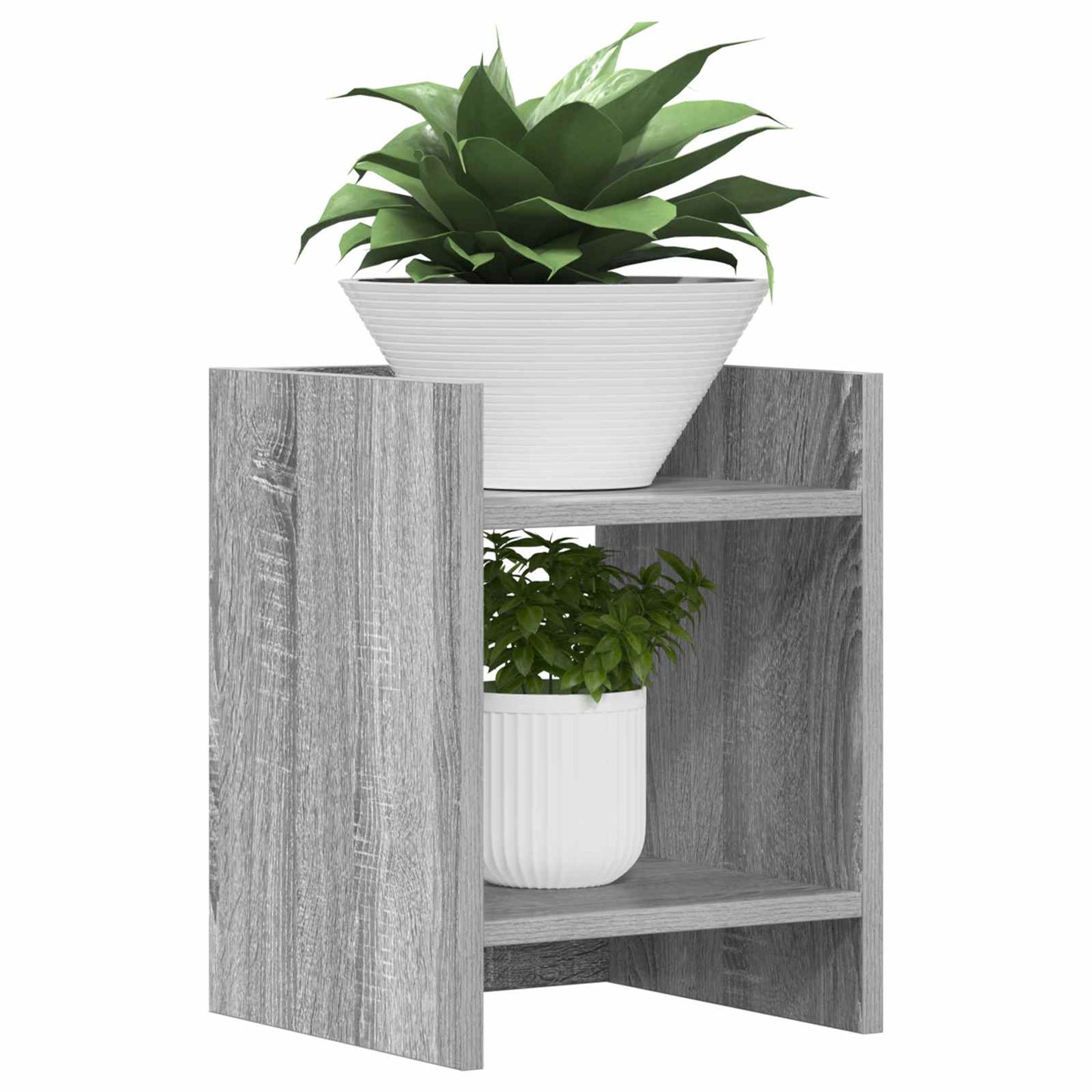 Plantenstandaard met plank Grijze Sonoma 30 x 30 x 40 cm is nu te koop bij PeponiXL, paradijselijk wonen!
