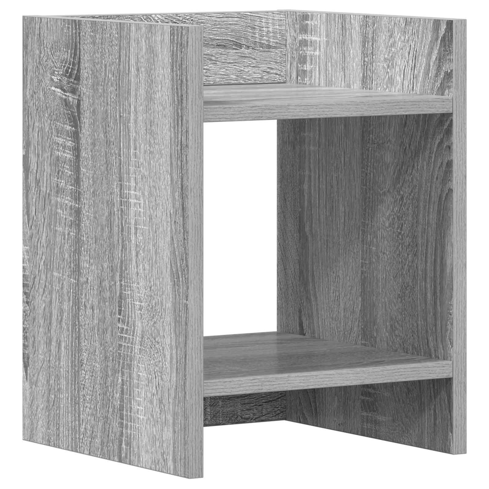 Plantenstandaard met plank 2 pcs Grijze Sonoma 30 x 30 x 40 cm is nu te koop bij PeponiXL, paradijselijk wonen!