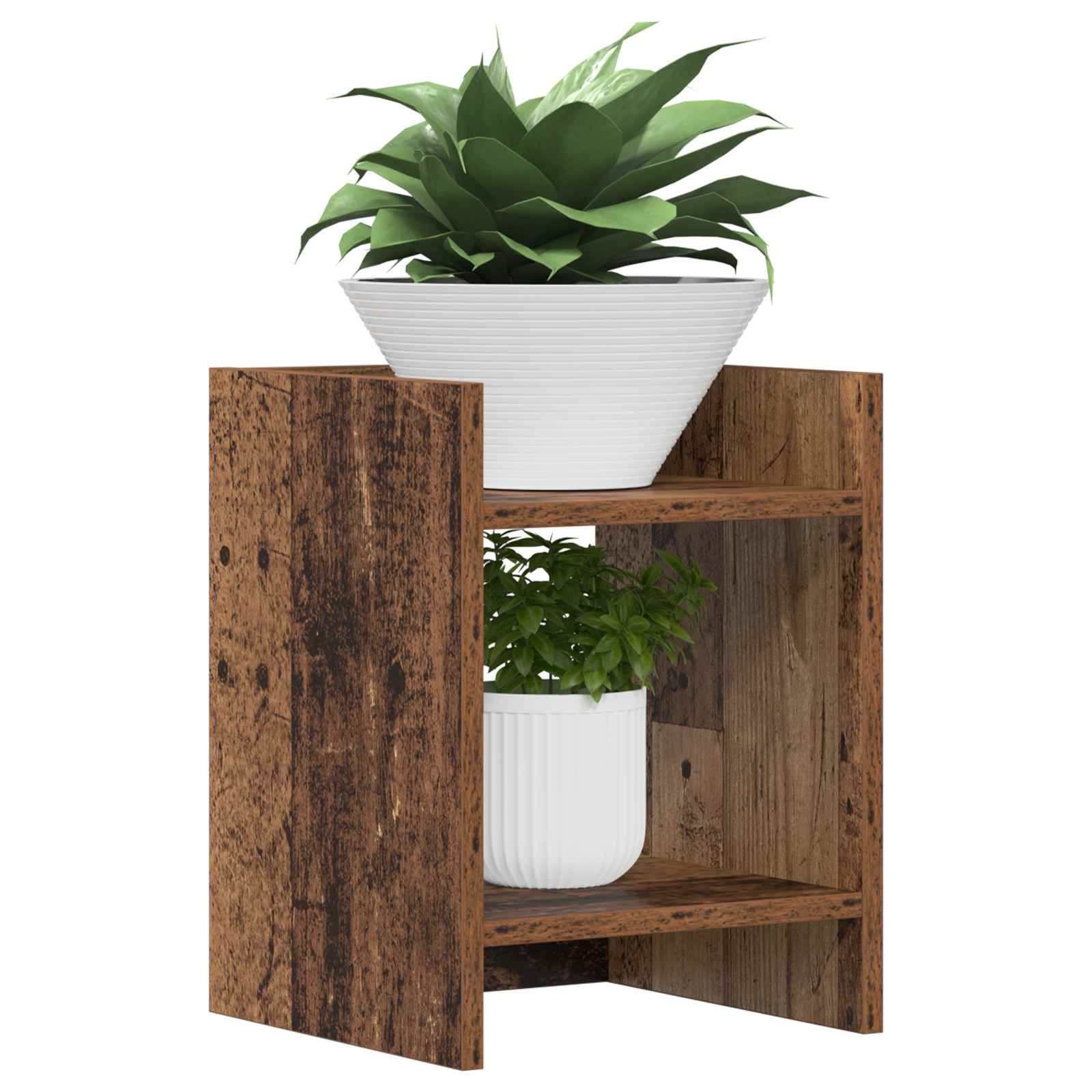 Plantenstandaard Oudhout 30 x 30 x 40 cm Geconstrueerd hout is nu te koop bij PeponiXL, paradijselijk wonen!