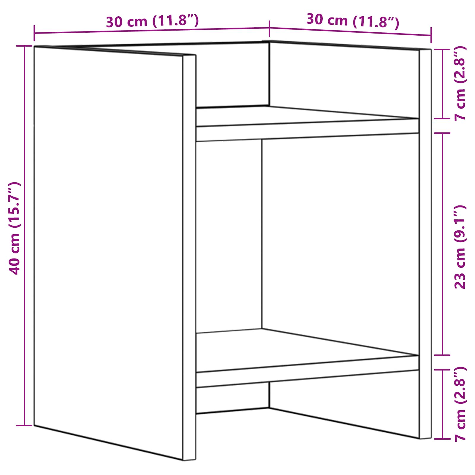 Plantenstandaard met plank 2 pcs Oudhout 30 x 30 x 40 cm is nu te koop bij PeponiXL, paradijselijk wonen!