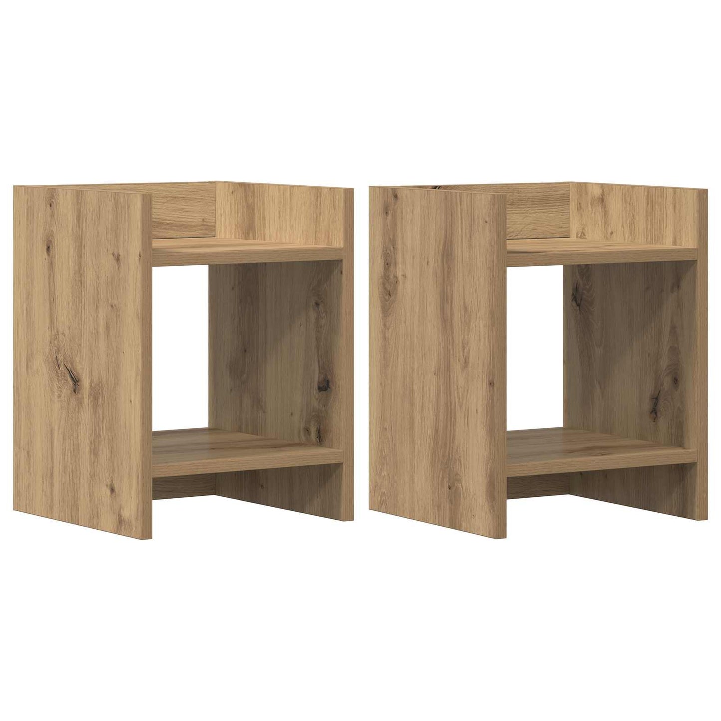 Plantenstandaard met plank 2 pcs Artisan Eik 30 x 30 x 40 cm is nu te koop bij PeponiXL, paradijselijk wonen!