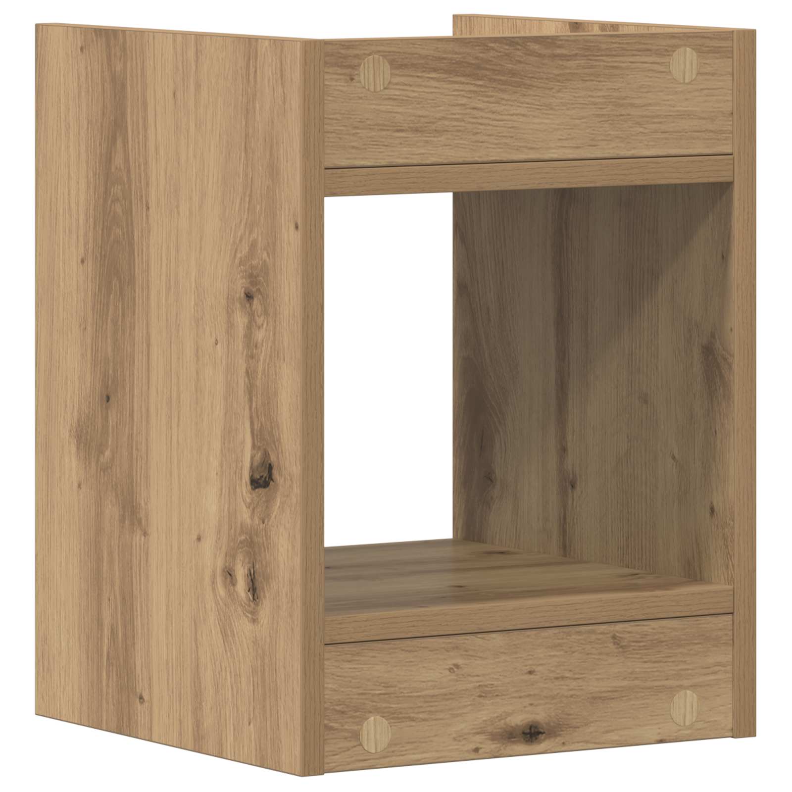 Plantenstandaard met plank 2 pcs Artisan Eik 30 x 30 x 40 cm is nu te koop bij PeponiXL, paradijselijk wonen!