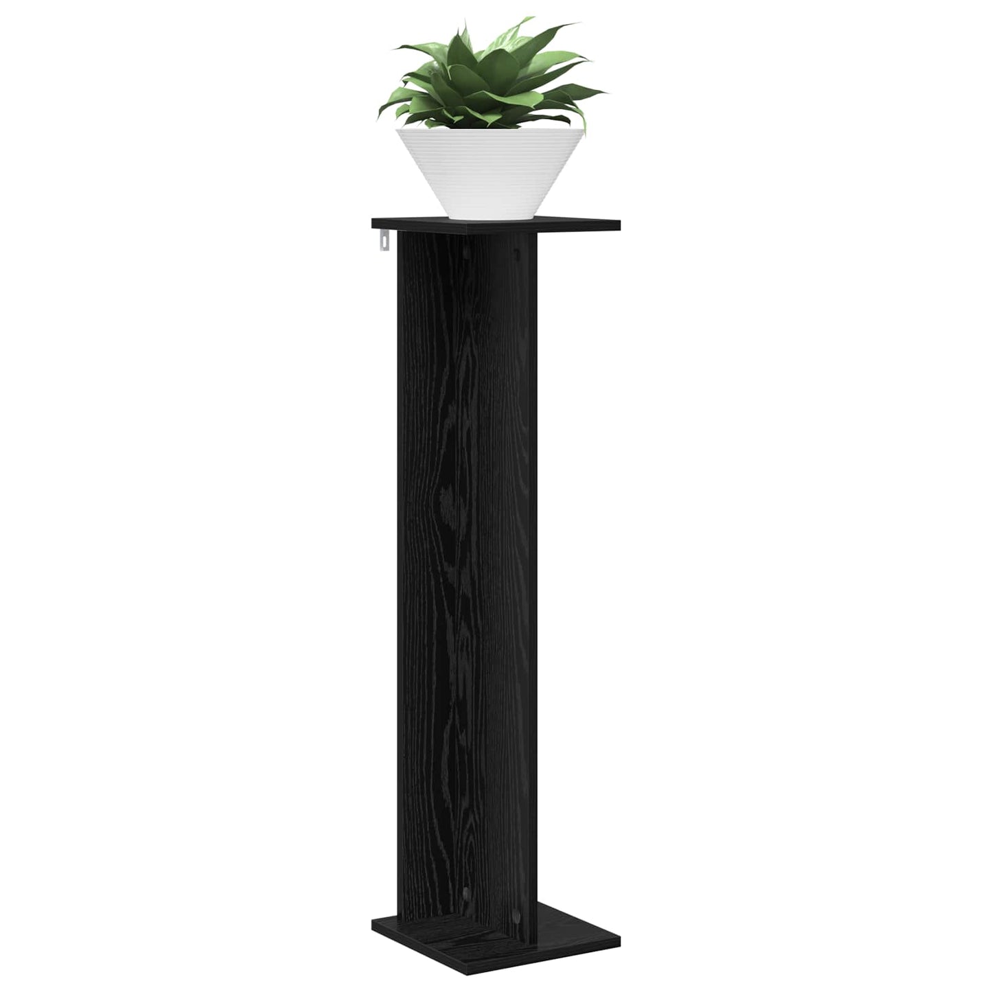 Plantenstandaard 2 pcs Zwarte Eik 25 x 25,5 x 100,5 cm is nu te koop bij PeponiXL, paradijselijk wonen!