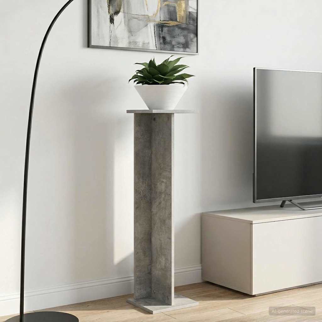Plantenstandaard 2 pcs Beton Grijs 25 x 25,5 x 100,5 cm is nu te koop bij PeponiXL, paradijselijk wonen!