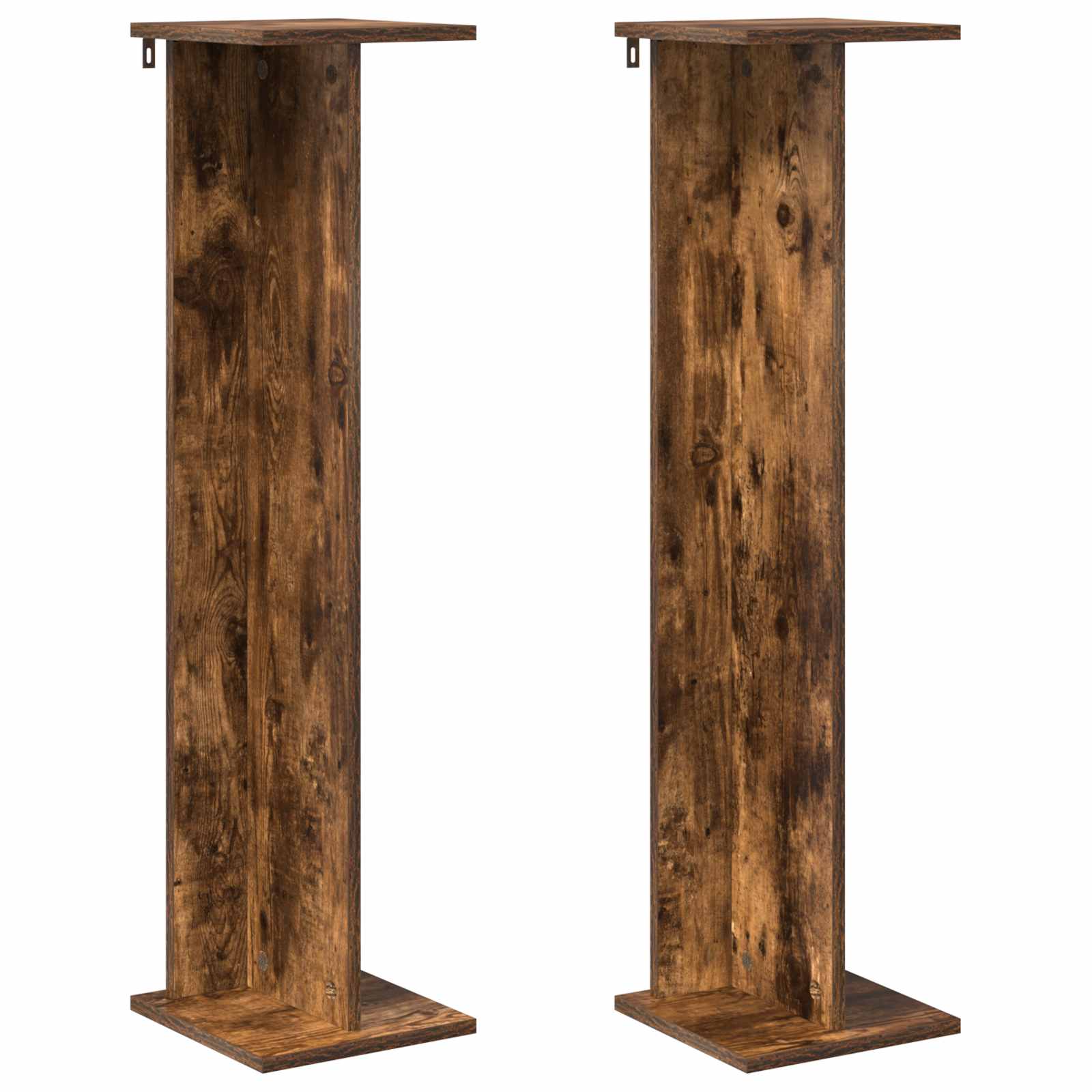 Plantenstandaard 2 pcs Gerookte Eik 25 x 25,5 x 100,5 cm is nu te koop bij PeponiXL, paradijselijk wonen!