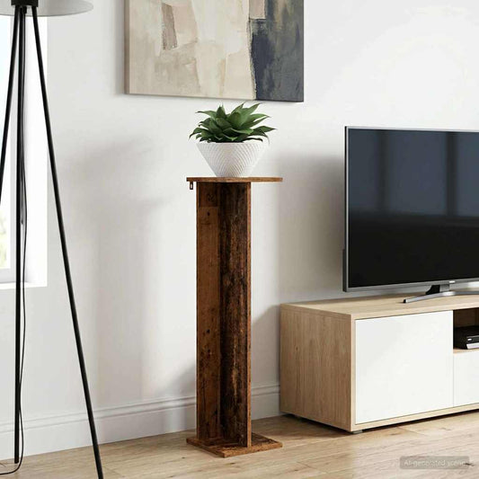 Plantenstandaard 2 pcs Oudhout 25 x 25,5 x 100,5 cm is nu te koop bij PeponiXL, paradijselijk wonen!