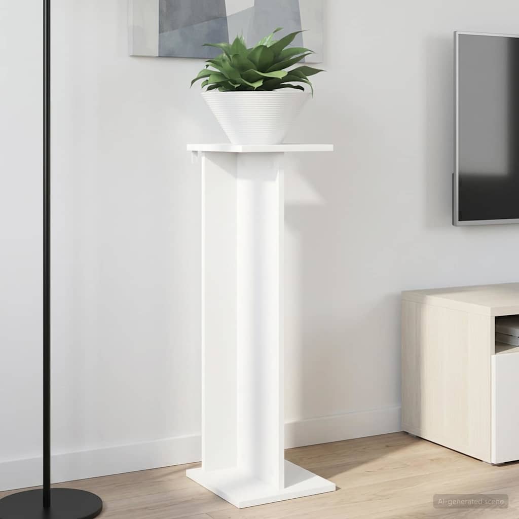 Plantenstandaard 2 pcs Wit 25 x 25,5 x 80,5 cm is nu te koop bij PeponiXL, paradijselijk wonen!